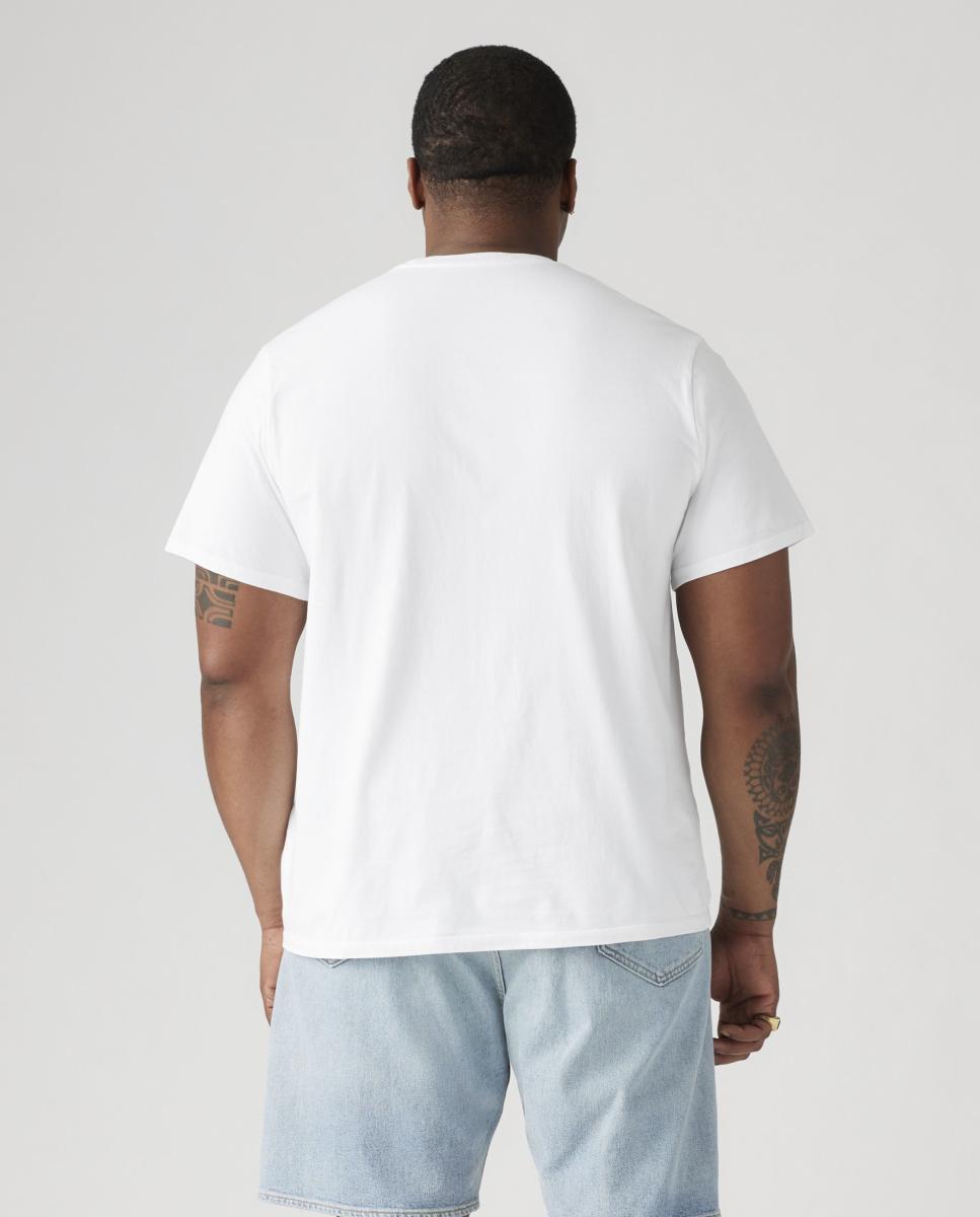 T-shirt com Manga Curta, Tamanhos Grandes - Branco Branco-2