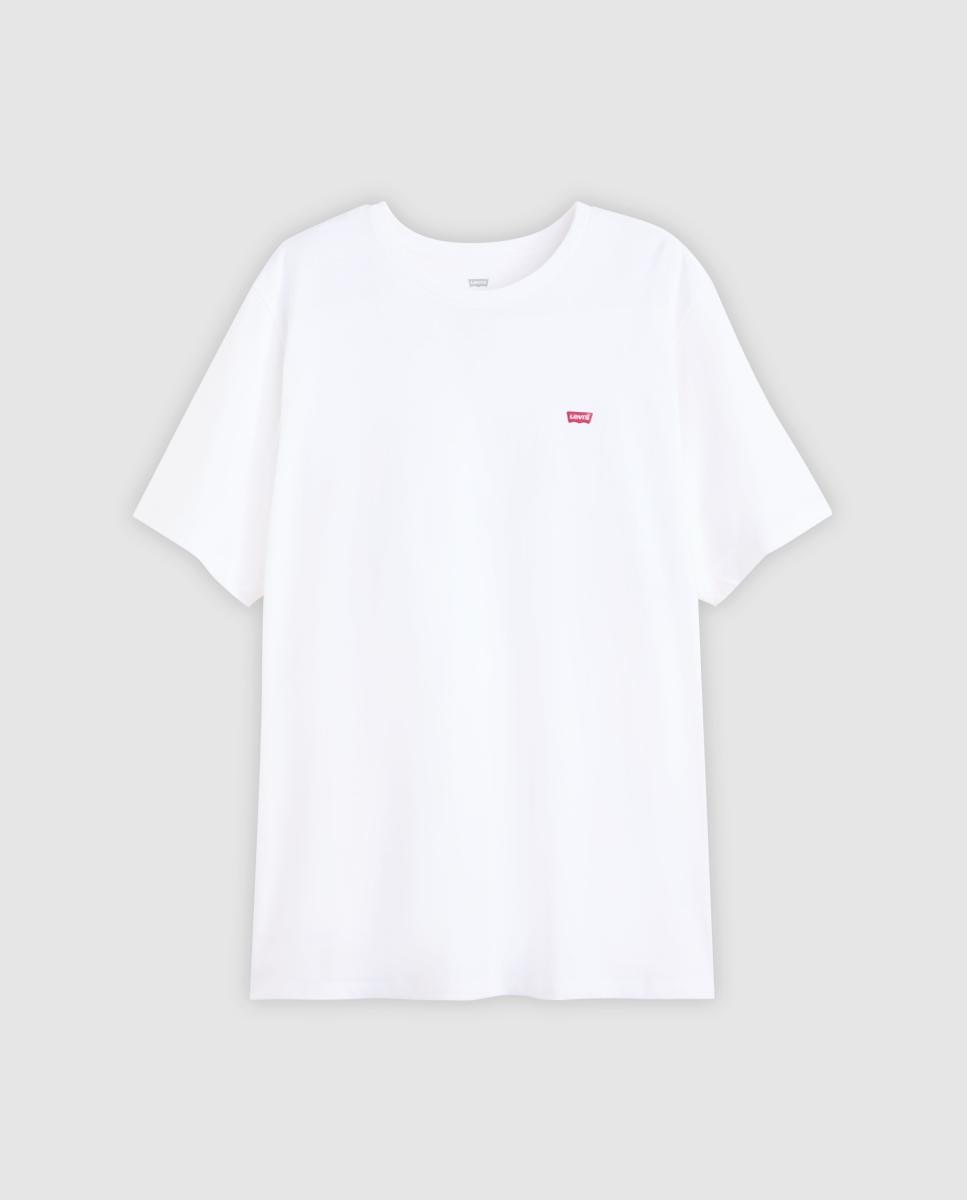 T-shirt com Manga Curta, Tamanhos Grandes - Branco Branco-4