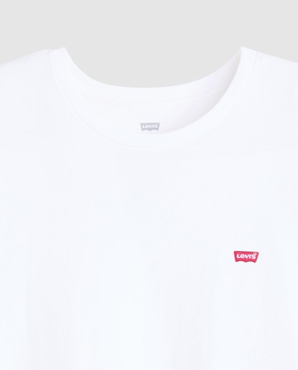 T-shirt com Manga Curta, Tamanhos Grandes - Branco Branco-6