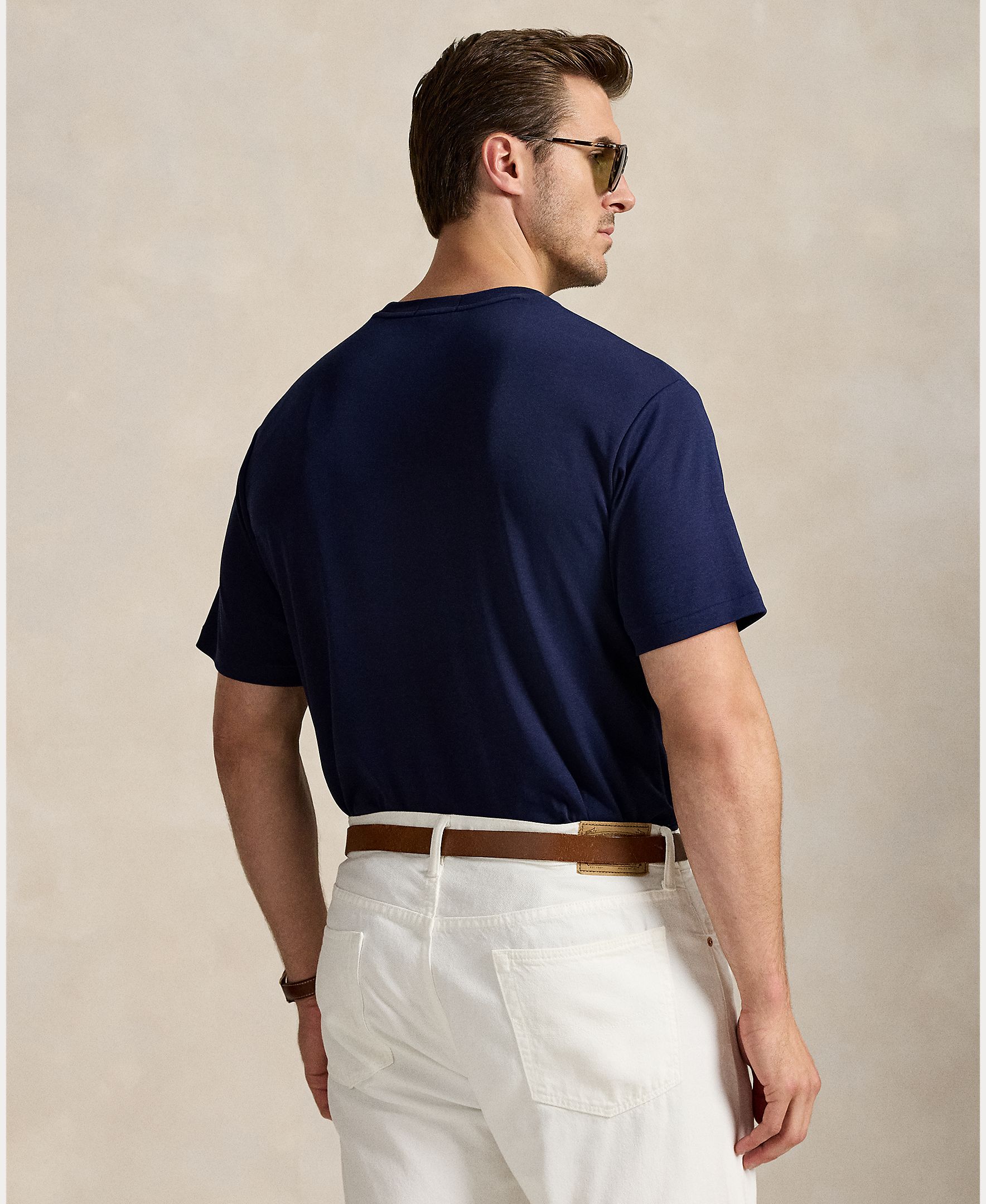 Camiseta de hombre de algodón Negro Polo - Polo Ralph Lauren - Azul marino Azul marino-3