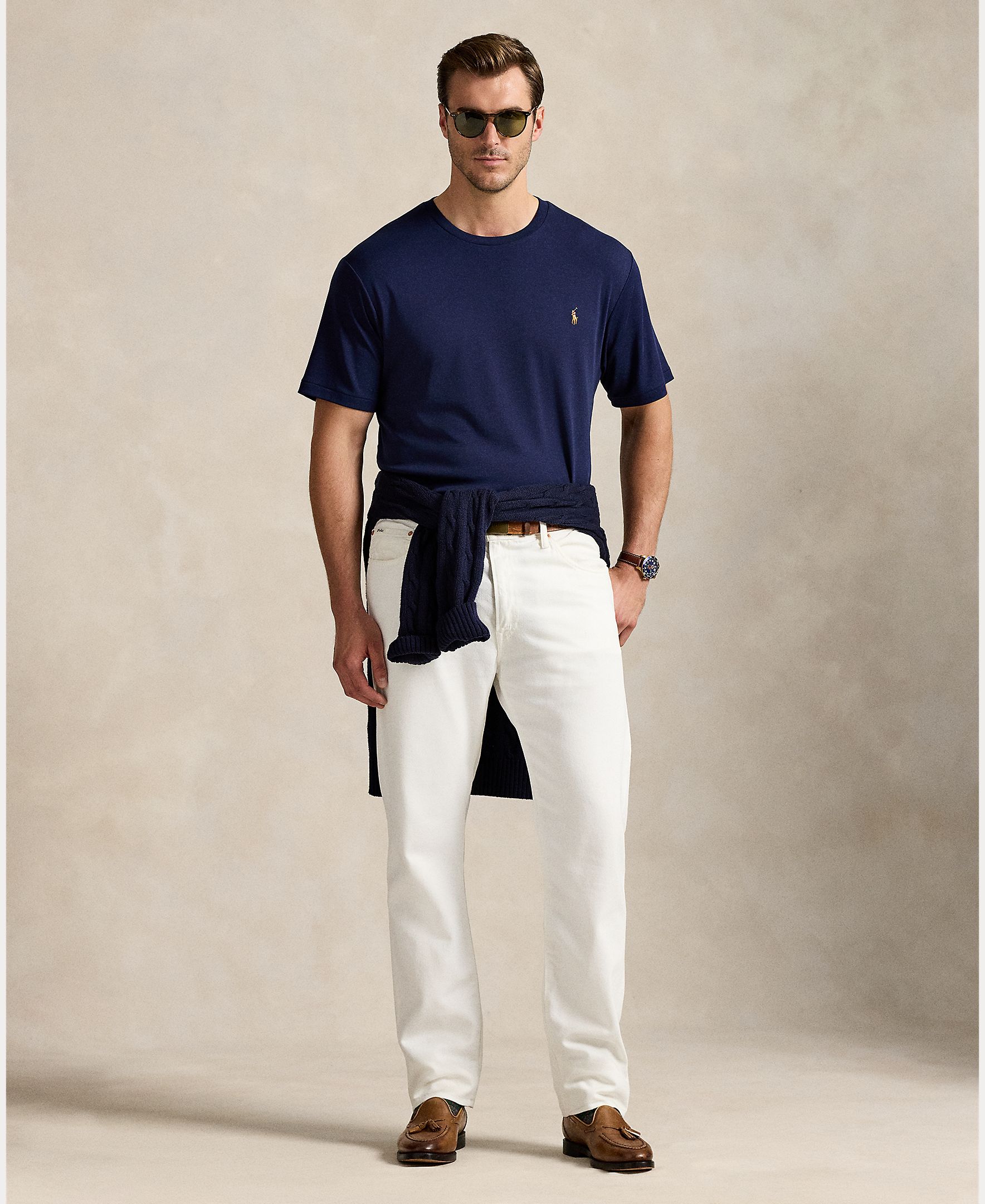 Camiseta de hombre de algodón Negro Polo - Polo Ralph Lauren - Azul marino Azul marino-6
