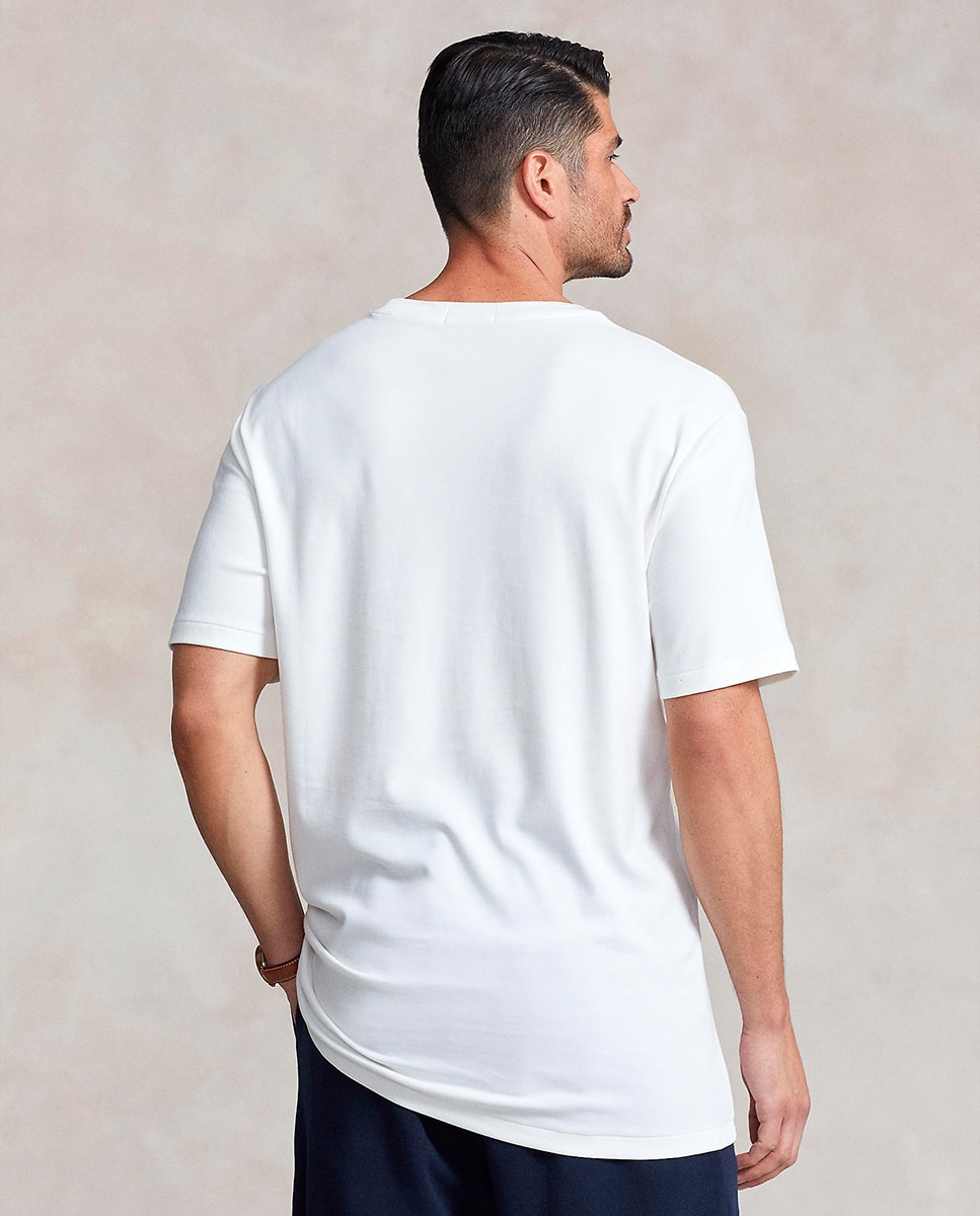 Camiseta de hombre de algodón Negro Polo - Polo Ralph Lauren - Blanco Blanco-2