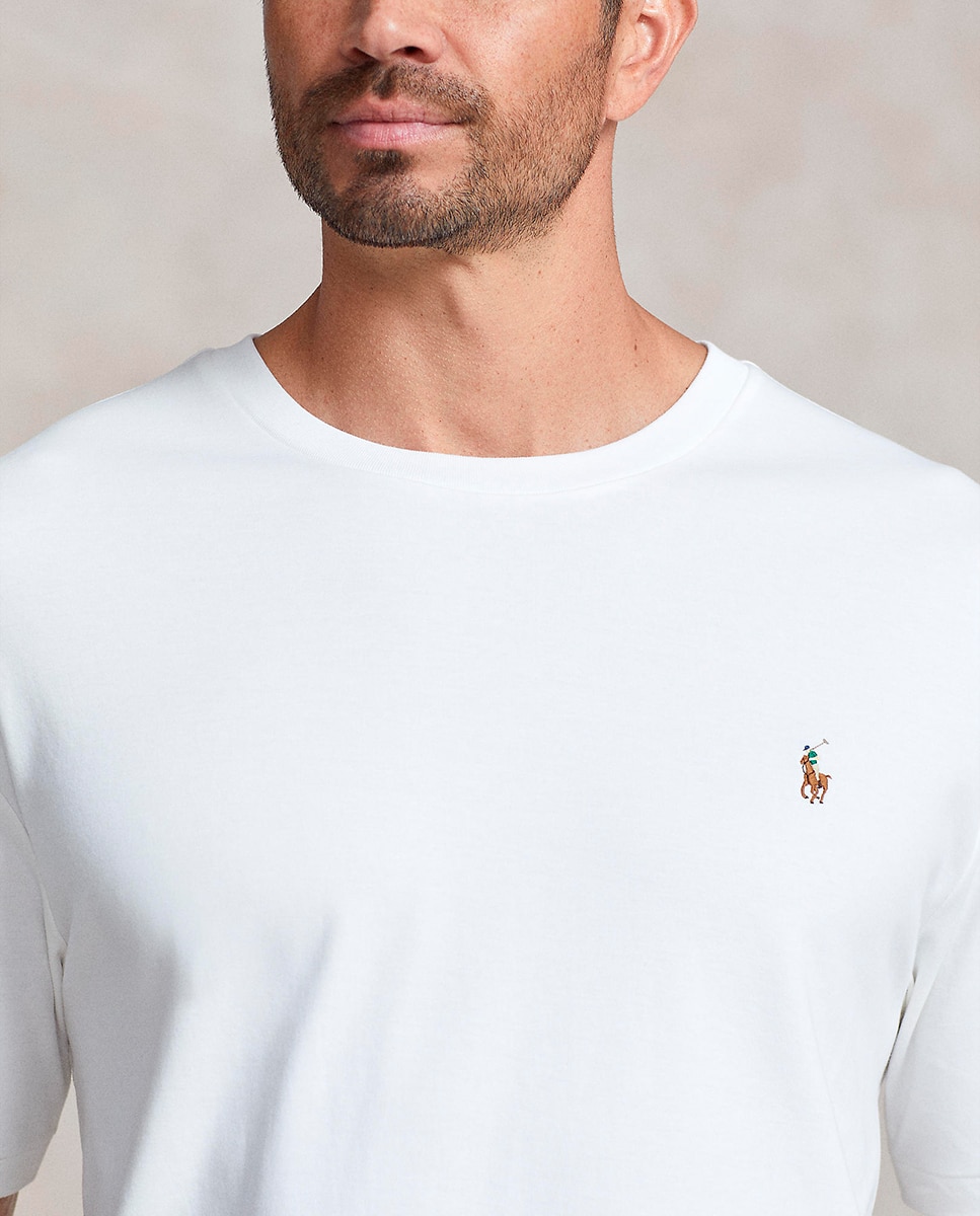Camiseta de hombre de algodón Negro Polo - Polo Ralph Lauren - Blanco Blanco-3