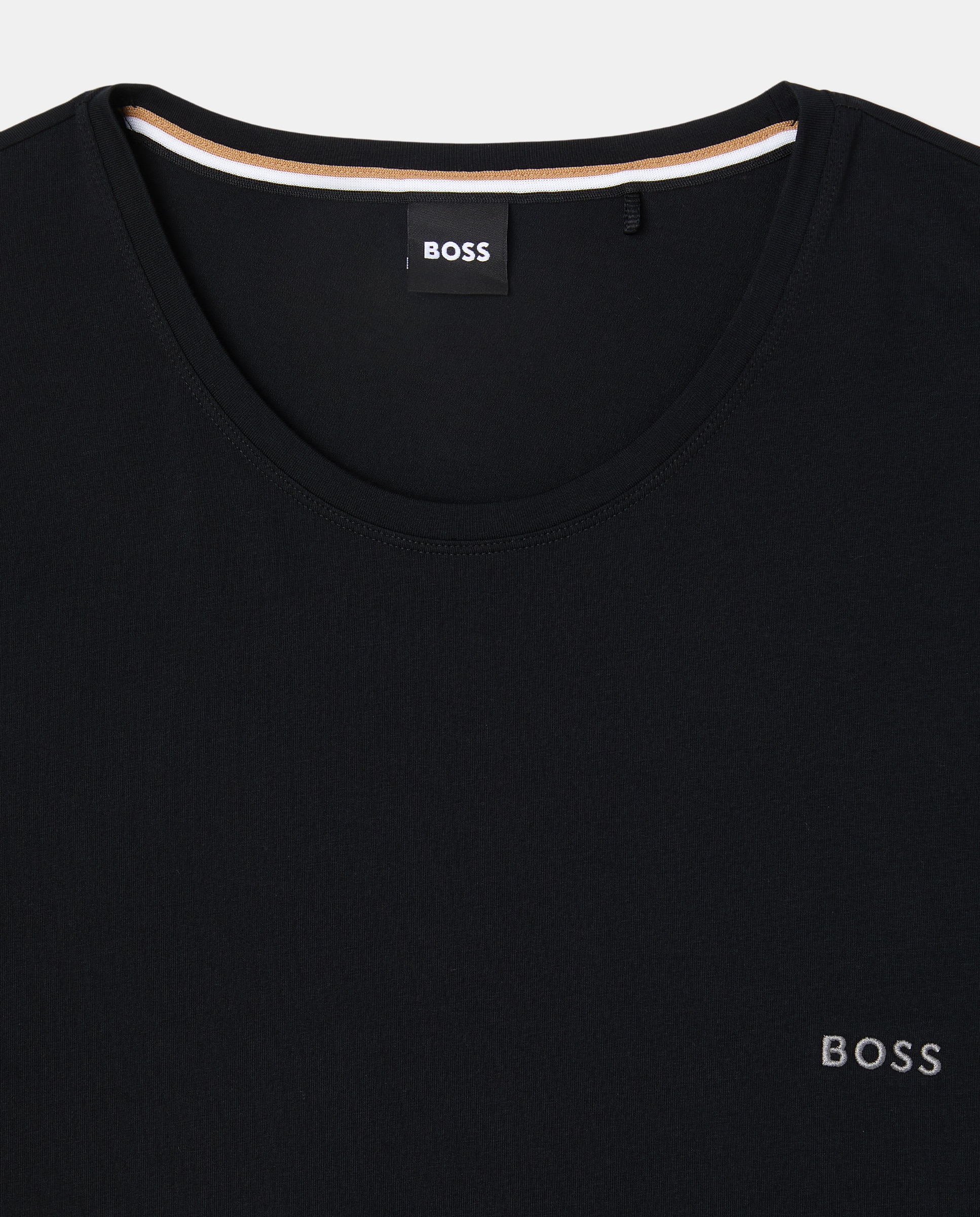 T-shirt Tamanhos Grandes com Manga Curta Preto-5