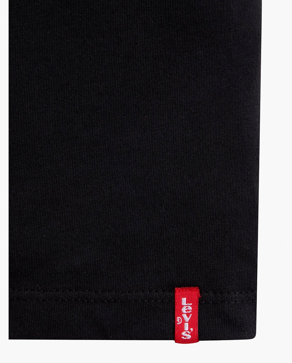 Pack de 2 T-shirts Tamanhos Grandes com Manga Curta e Gola Redonda Preto-6