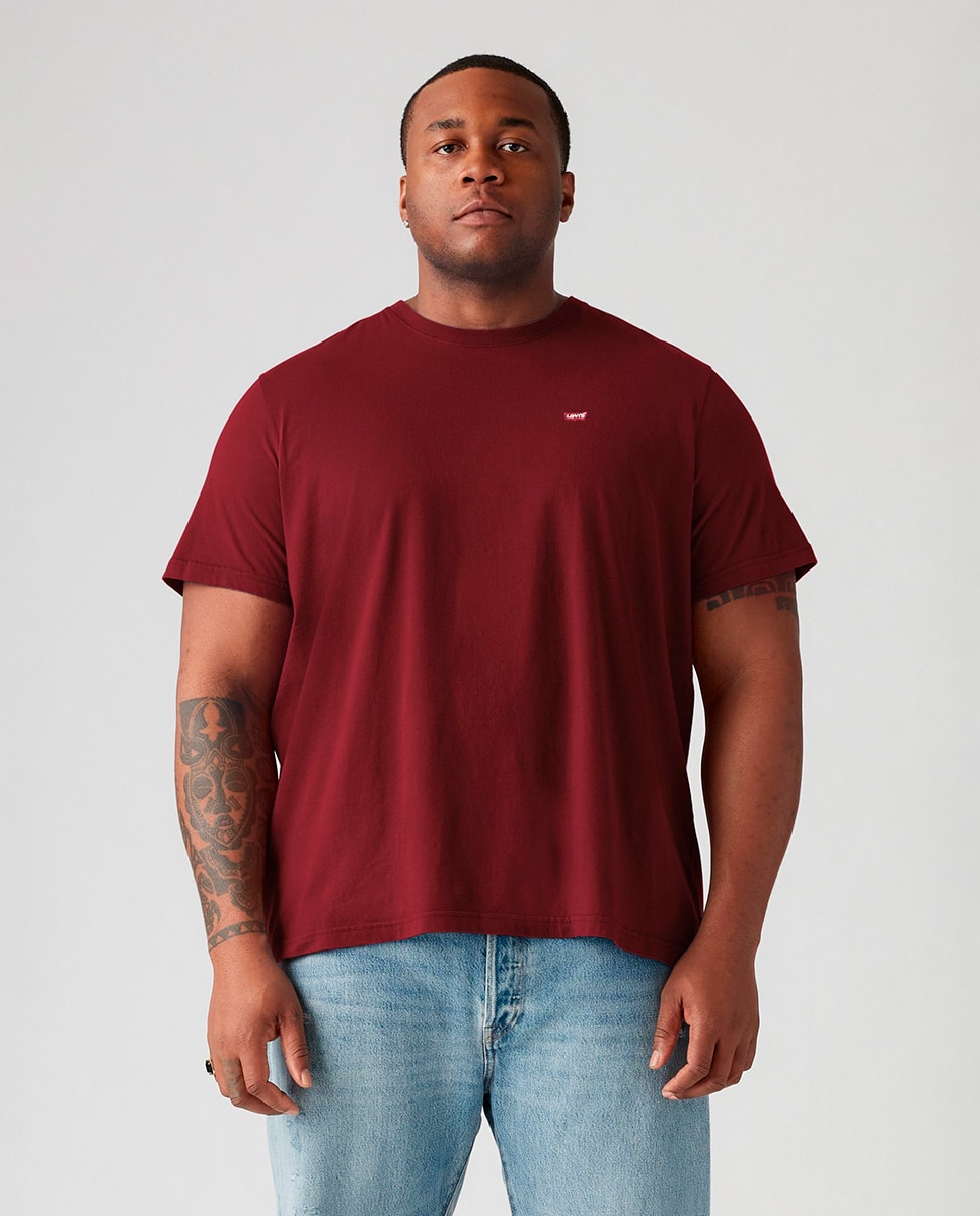 Imagem 0 de T-shirt Tamanhos Grandes de Manga Curta com Gola Redonda