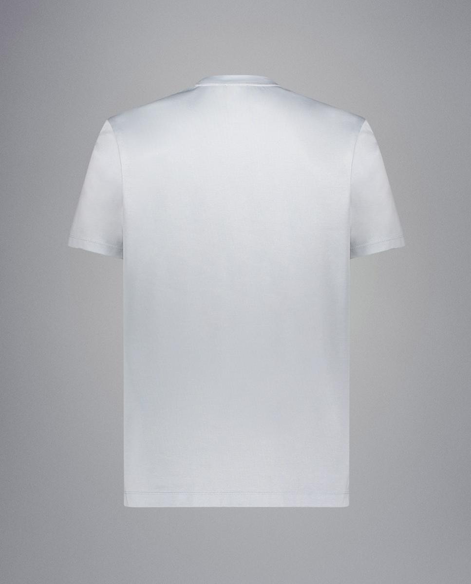 T-shirt Aqua Touch com Logótipo de Três Tubarões Azul-claro-2