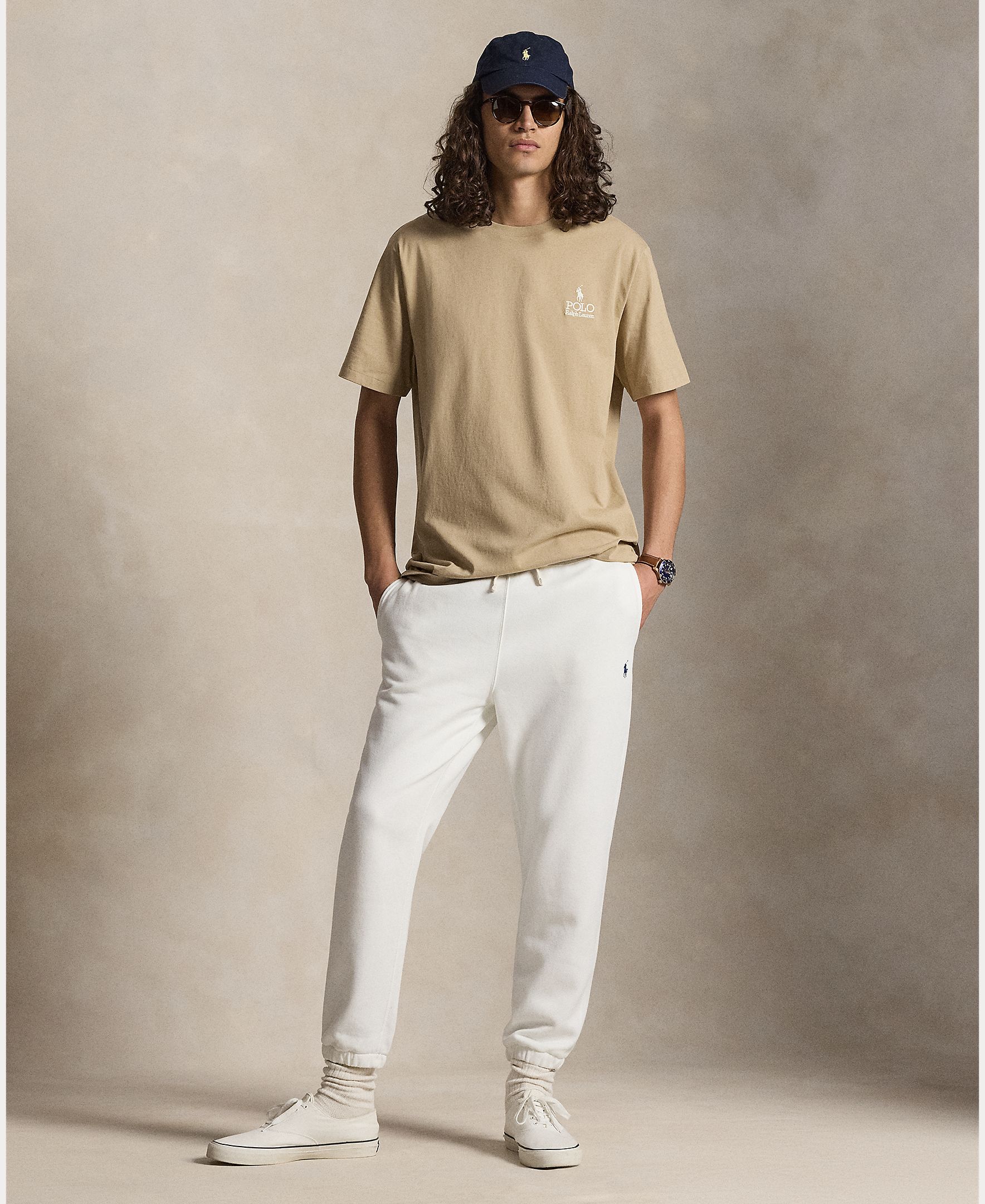T-shirt de Algodão com Logótipo Tamanhos Grandes Tabac-7
