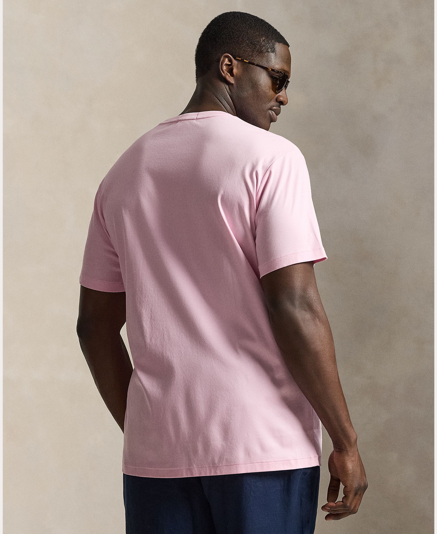 T-shirt Tamanhos Grandes em Algodão Pima Rosa-3