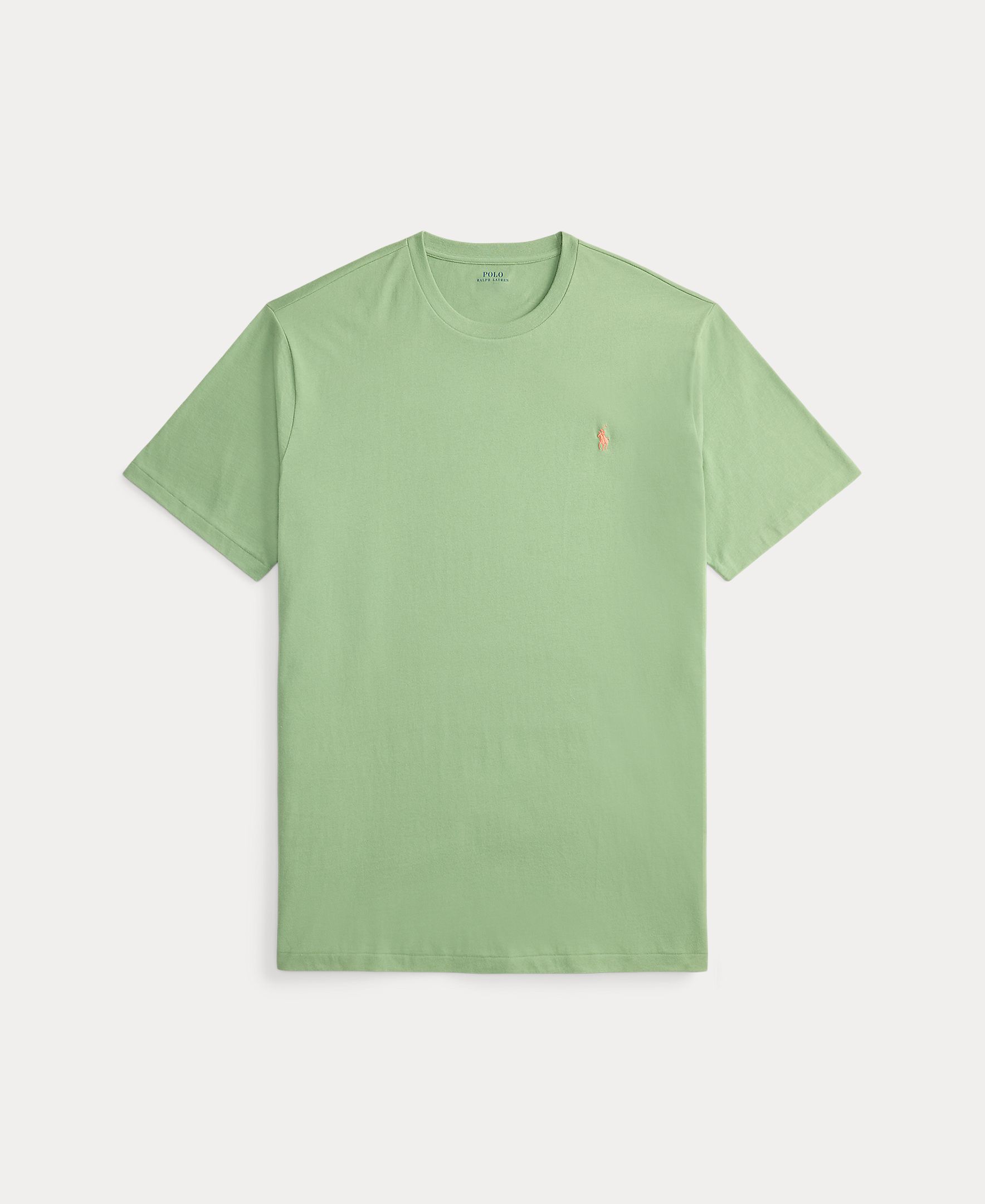 Camisola de Malha Tamanhos Grandes com Decote Redondo Verde-claro-5