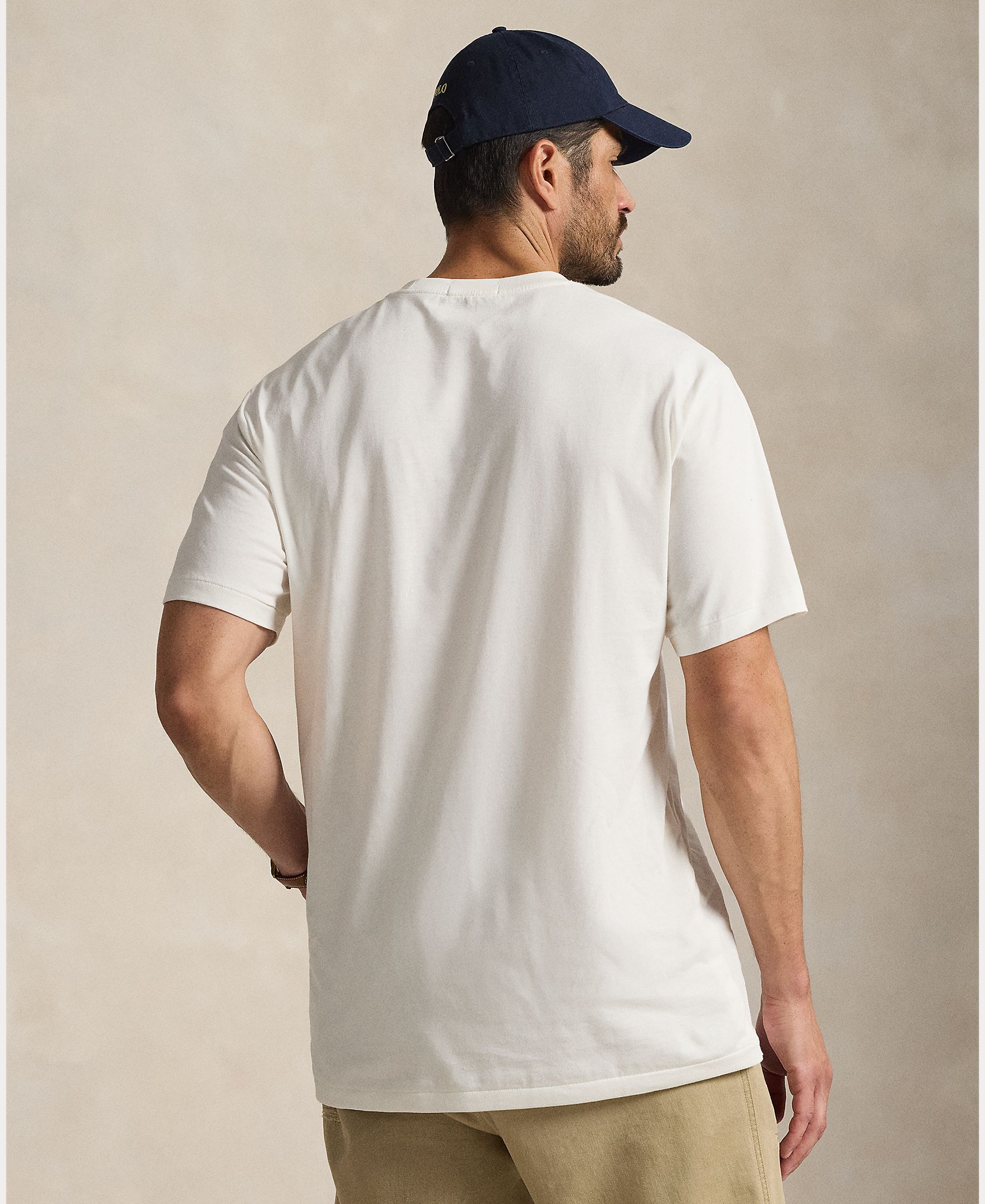 Camisola de Malha Tamanhos Grandes com Polo Bear e em Jersey Branco-marfim-3