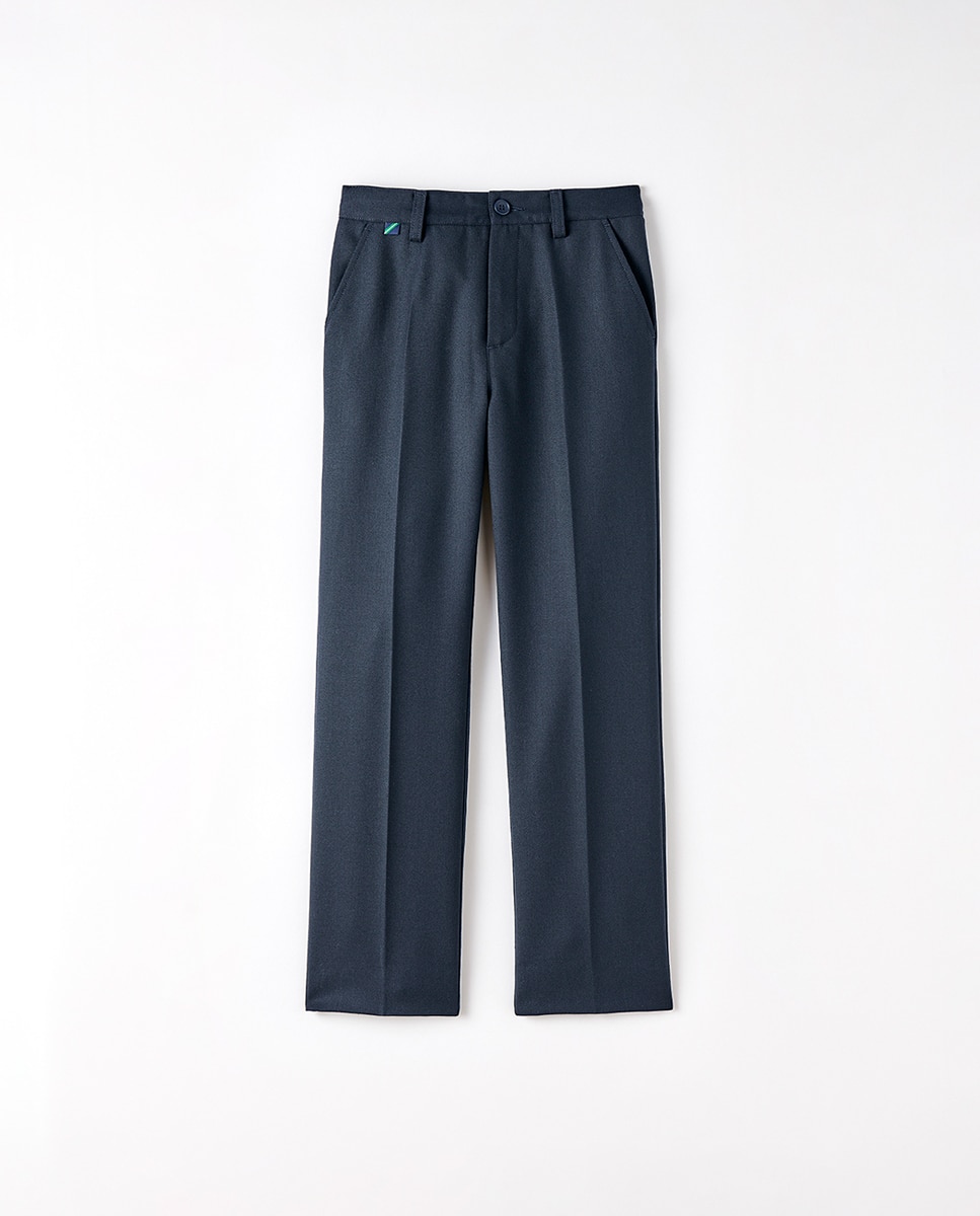 Imagem 0 de Calças de Uniforme com Elásticos nas Costas - Azul-Marinho