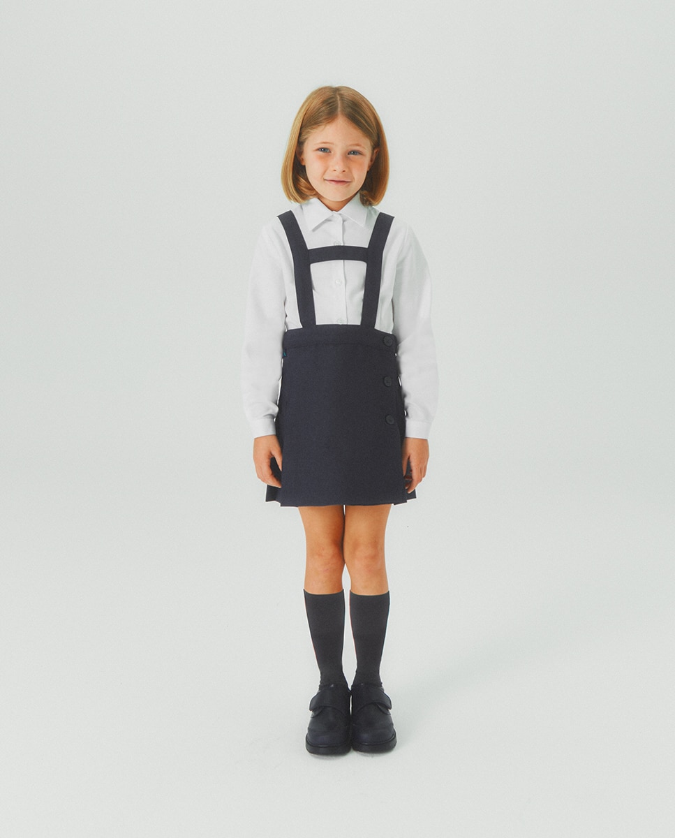 Blusa Oxford de Manga Comprida Kids El Corte Inglés Branco-2