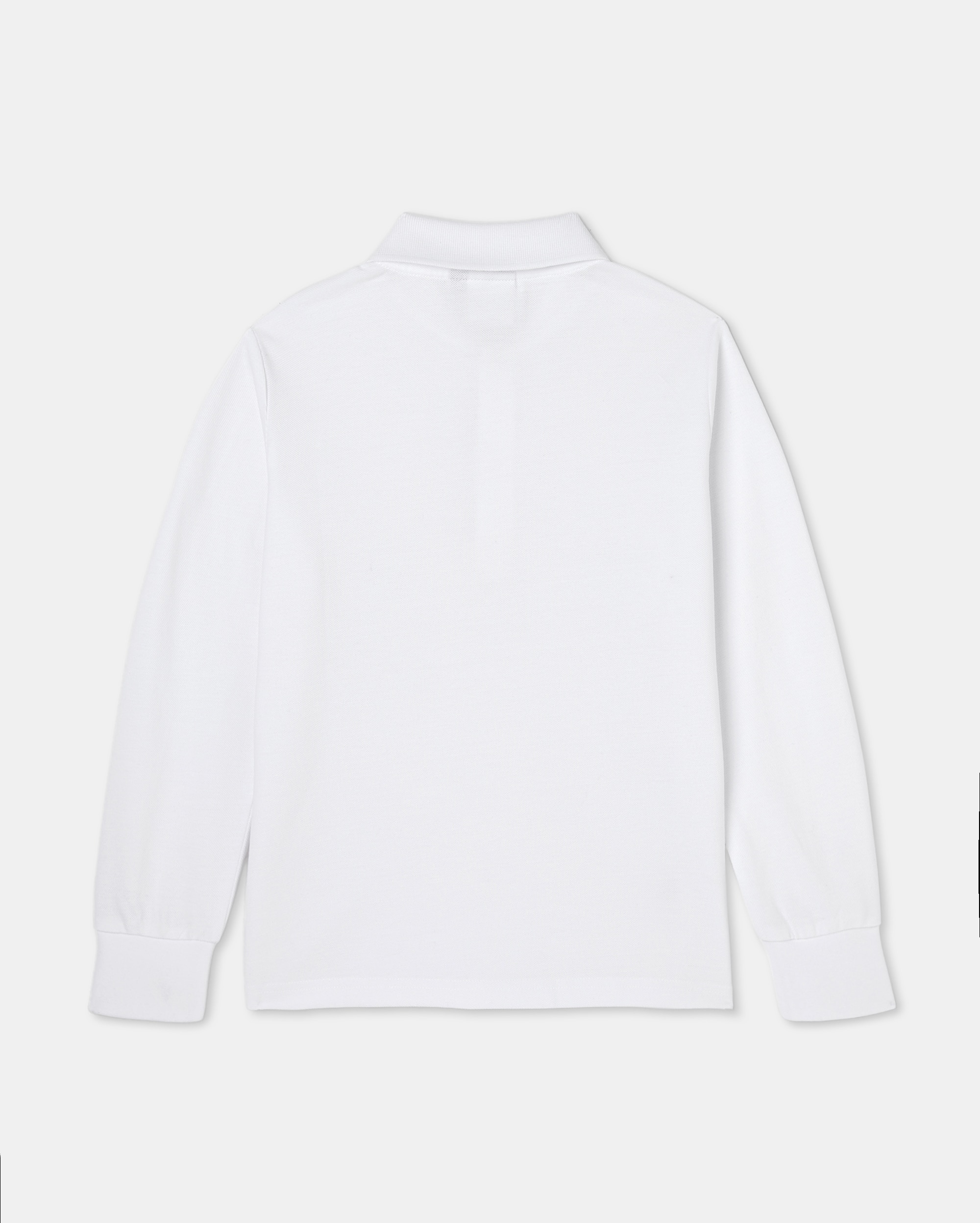 Polo de Uniforme de Manga Comprida Kids El Corte Inglés Branco-2