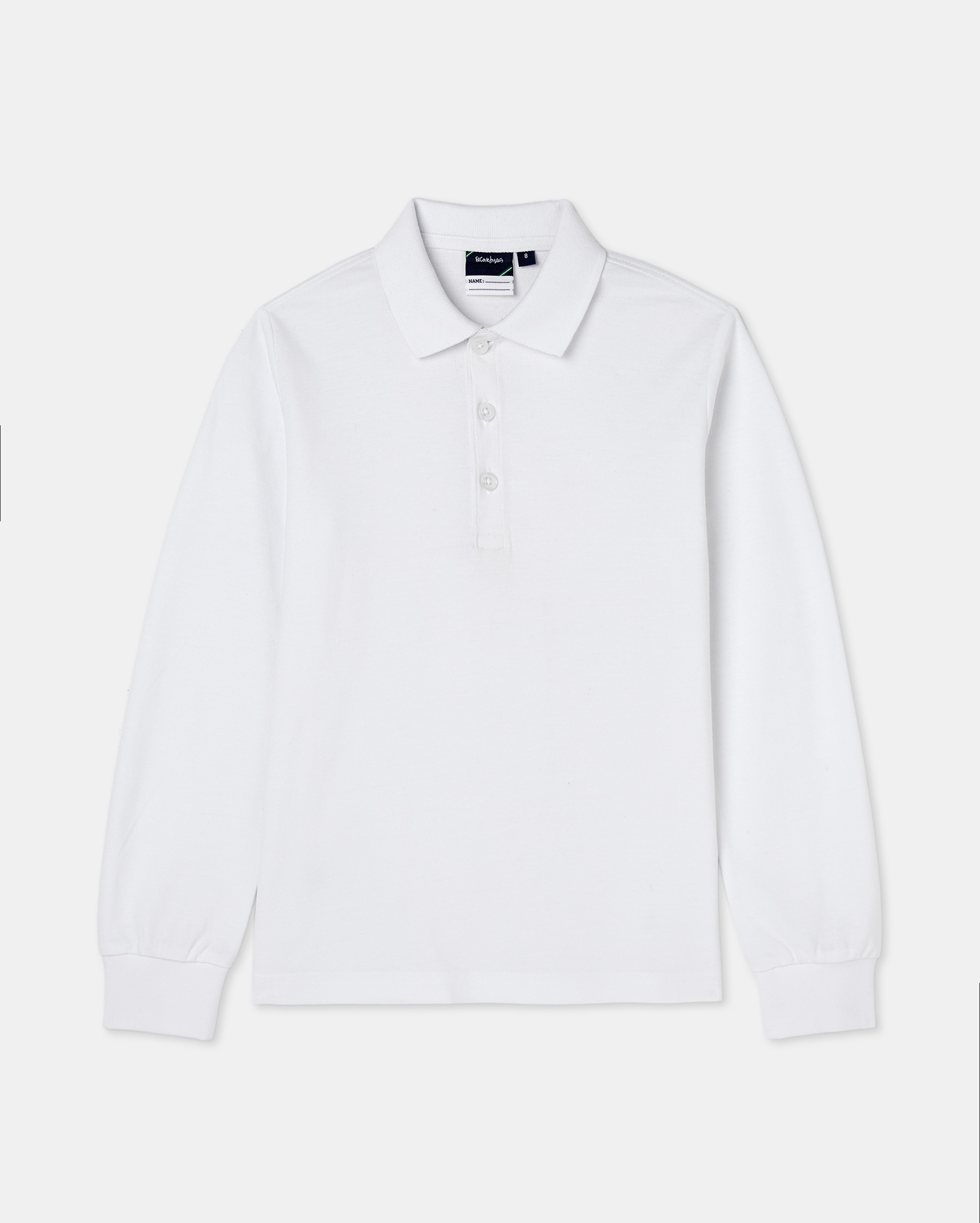 Polo de Manga Comprida Branco-1