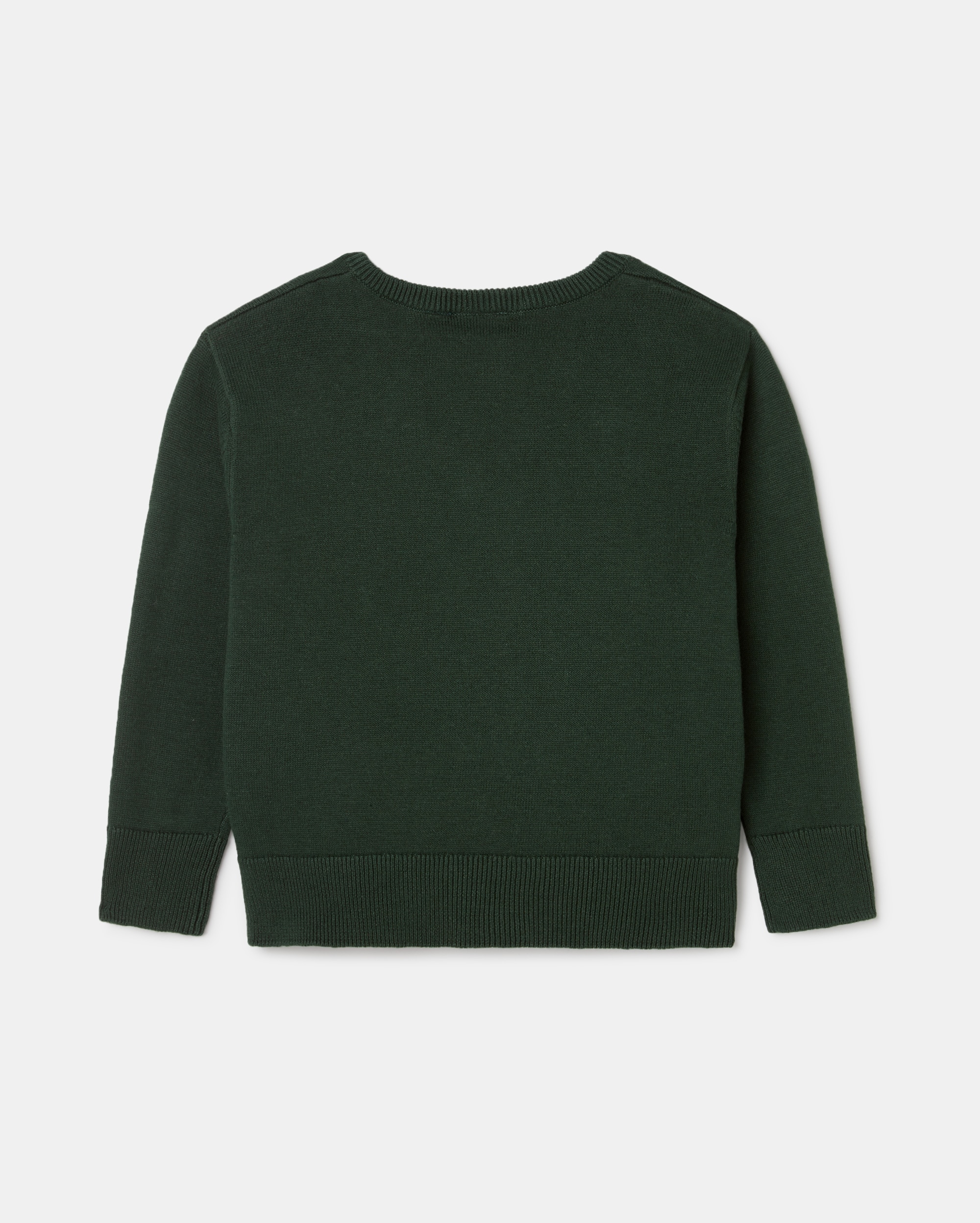 Camisola de Uniforme de Malha Algodão Verde-2