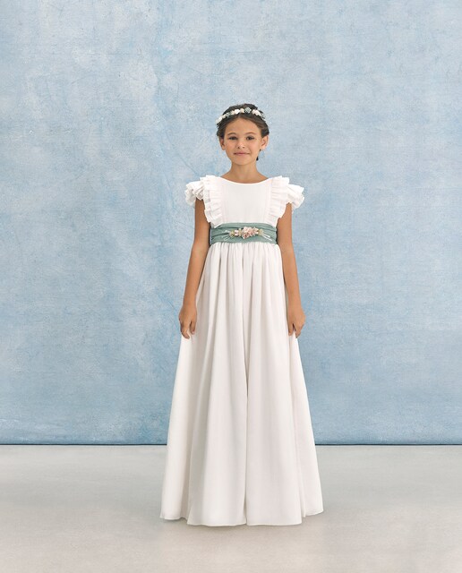 Vestido de comunión con volantes LUCIDA