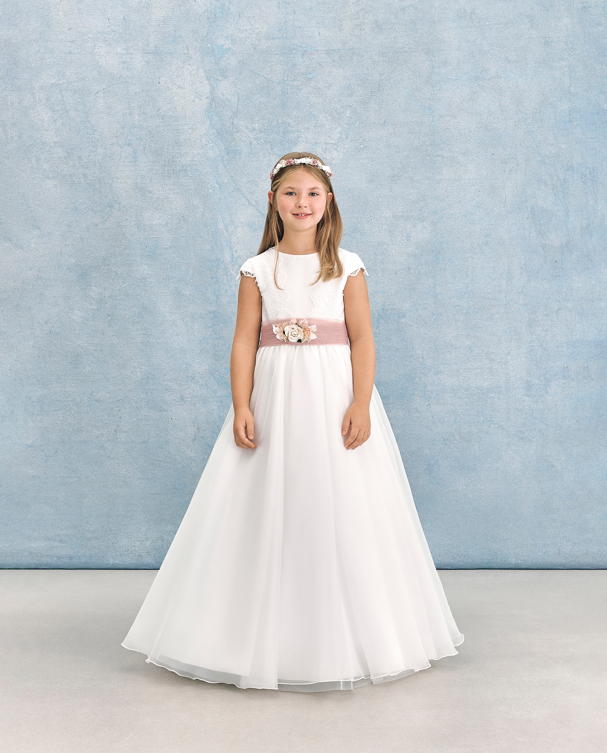 Vestido de Comunhão de Saia com Capa Mintaka Coconut El Corte Inglés Branco-marfim-5