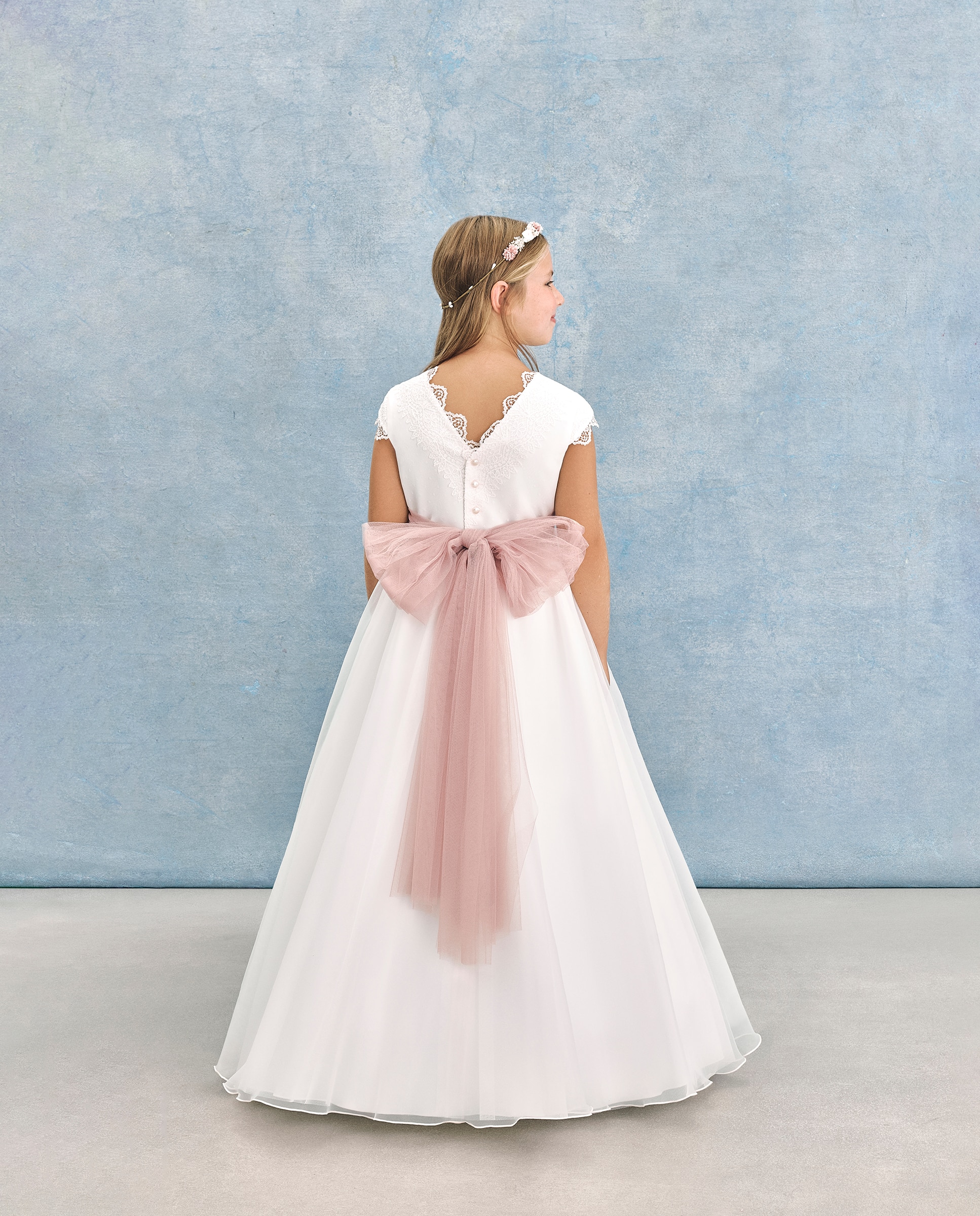 Vestido de Comunhão de Saia com Capa Mintaka Coconut El Corte Inglés Branco-marfim-6