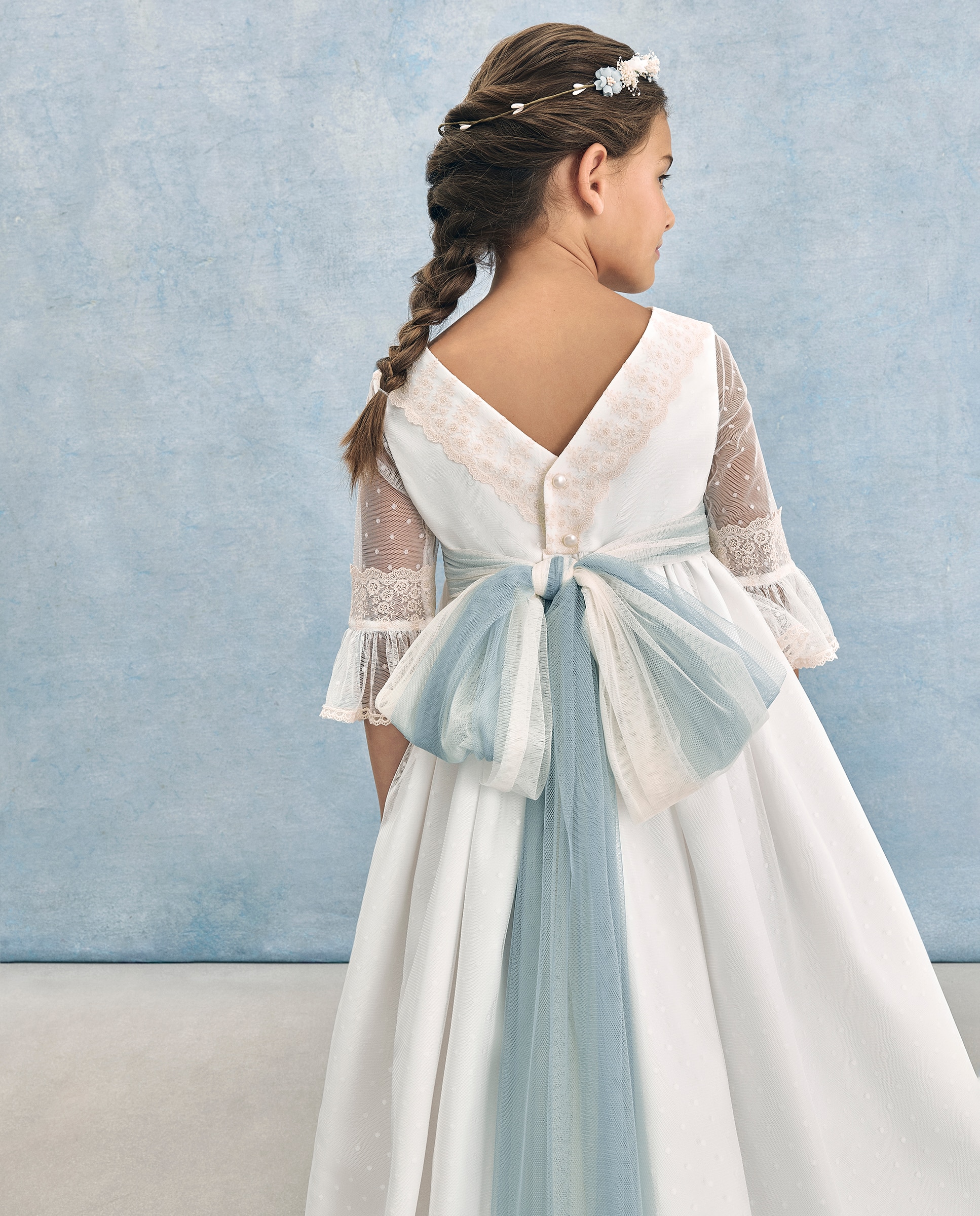 Vestido de comunión manga francesa ENIF - Coconut El Corte Inglés - 120 Crudo 120 Crudo-3