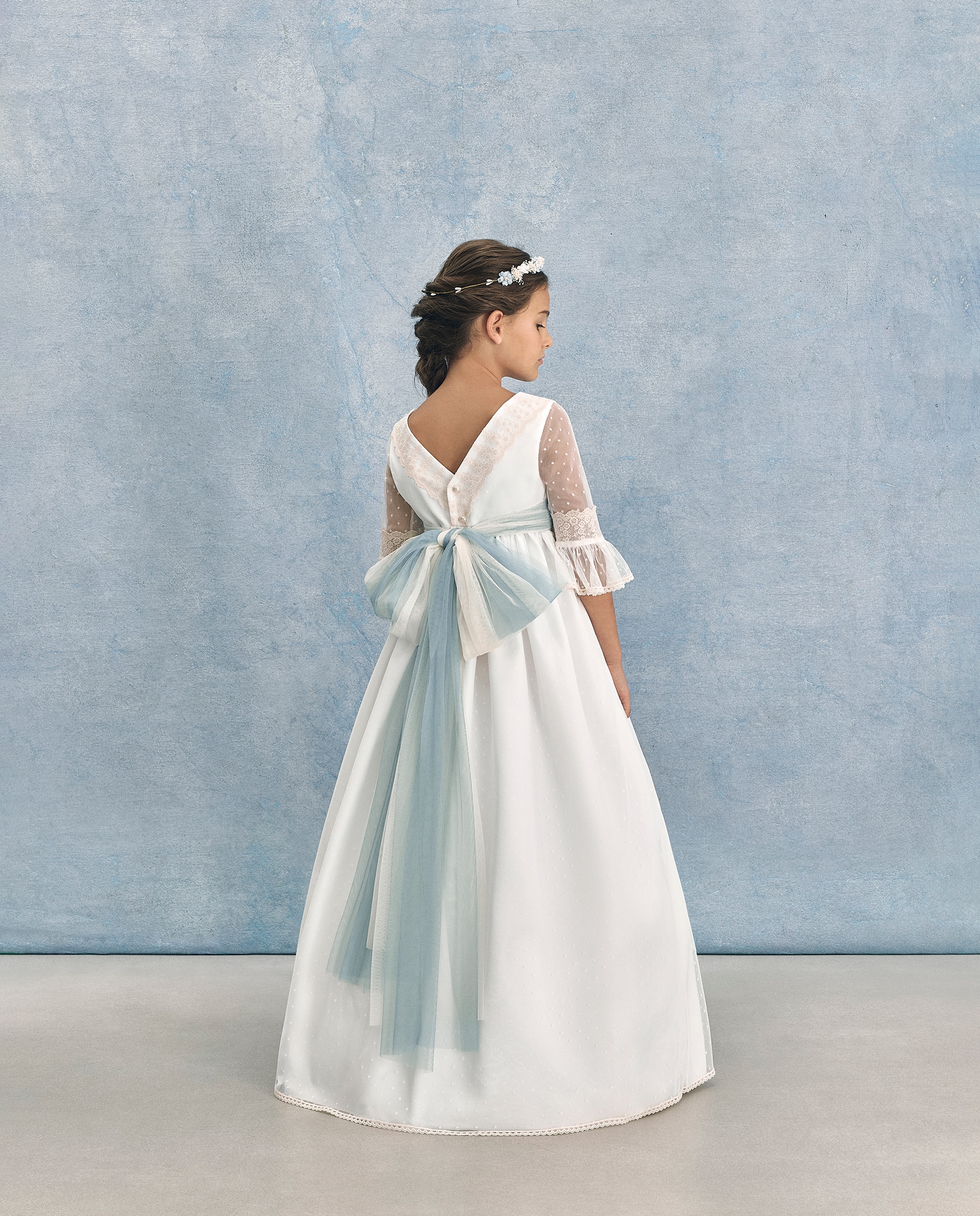 Vestido de comunión manga francesa ENIF - Coconut El Corte Inglés - 120 Crudo 120 Crudo-5