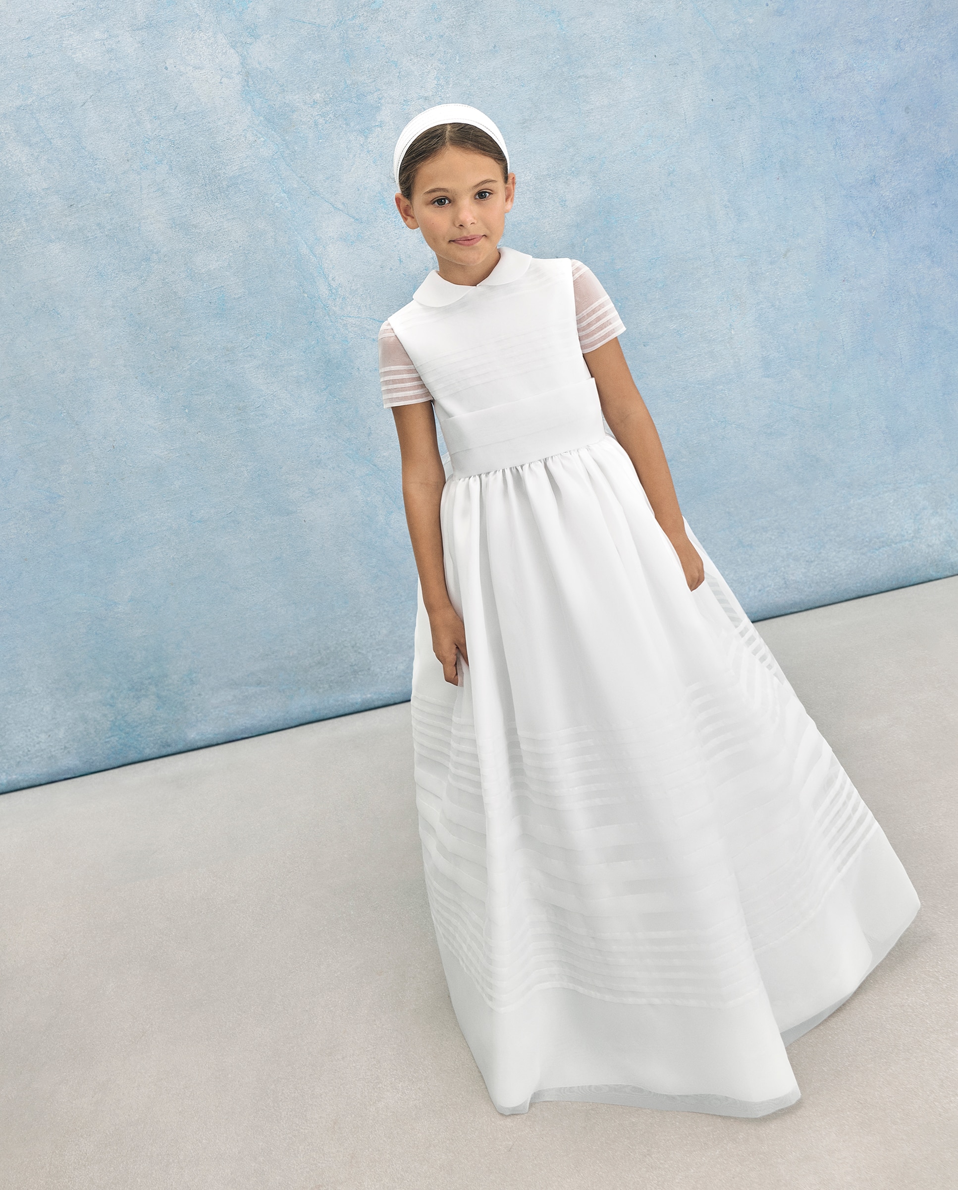 Vestido de Comunhão Coconut El Corte Inglés Branco-2