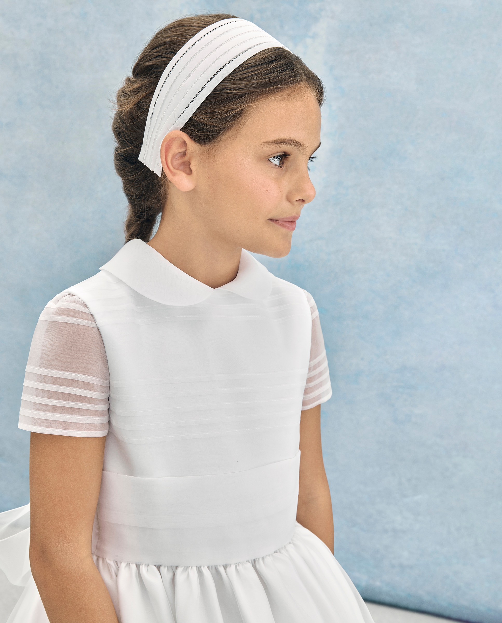 Vestido de Comunhão Coconut El Corte Inglés Branco-3