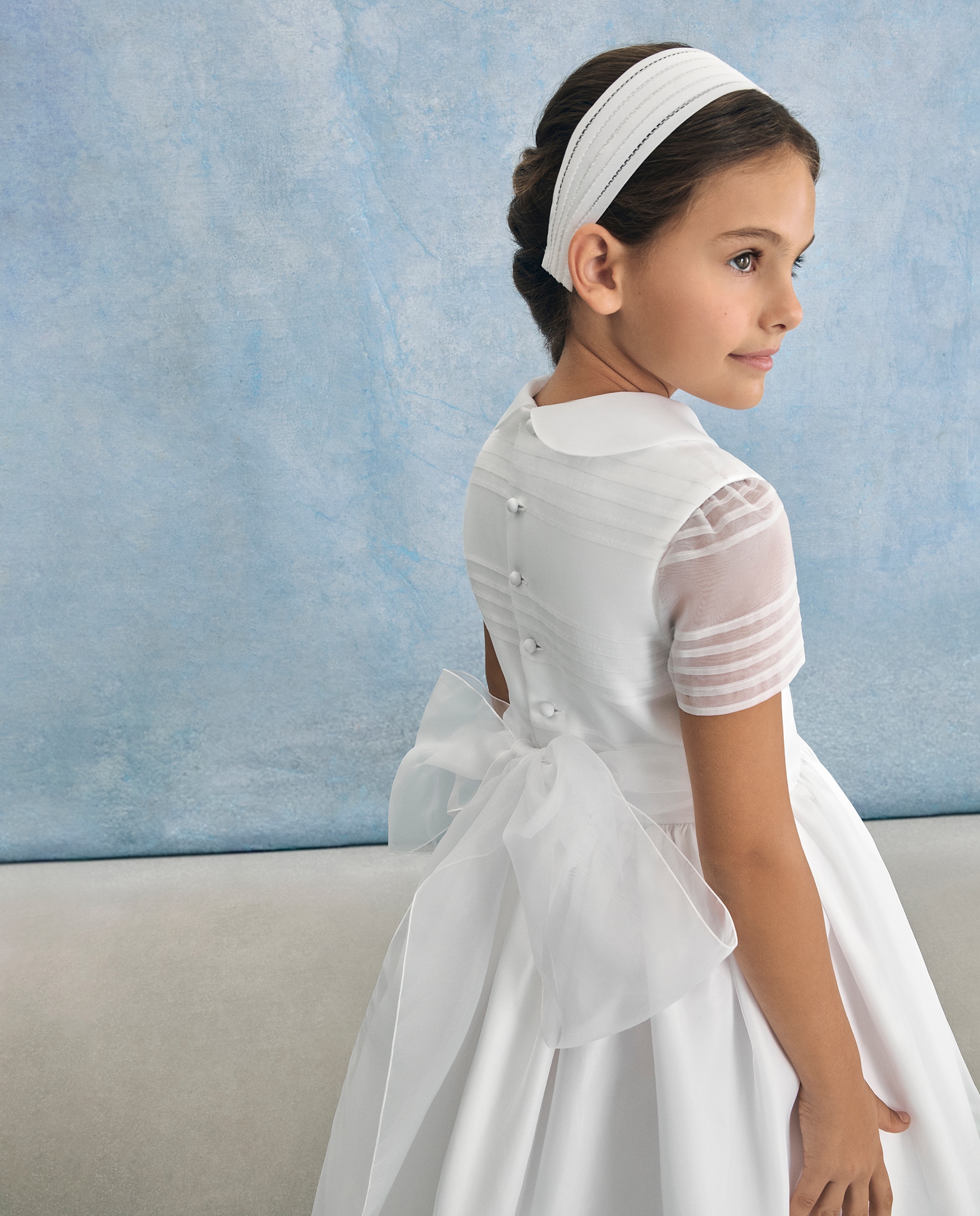 Vestido de Comunhão Coconut El Corte Inglés Branco-4