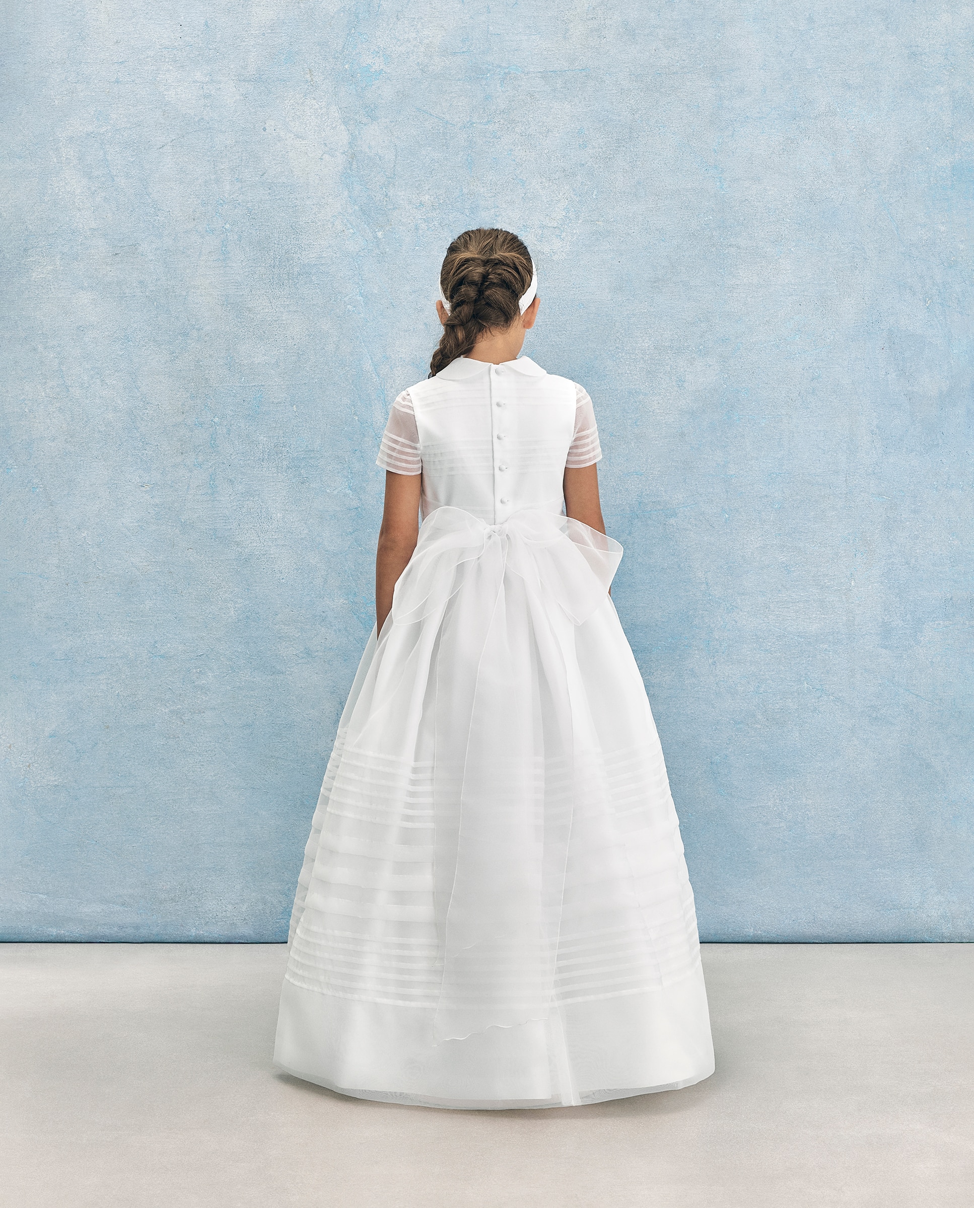 Vestido de Comunhão Coconut El Corte Inglés Branco-5