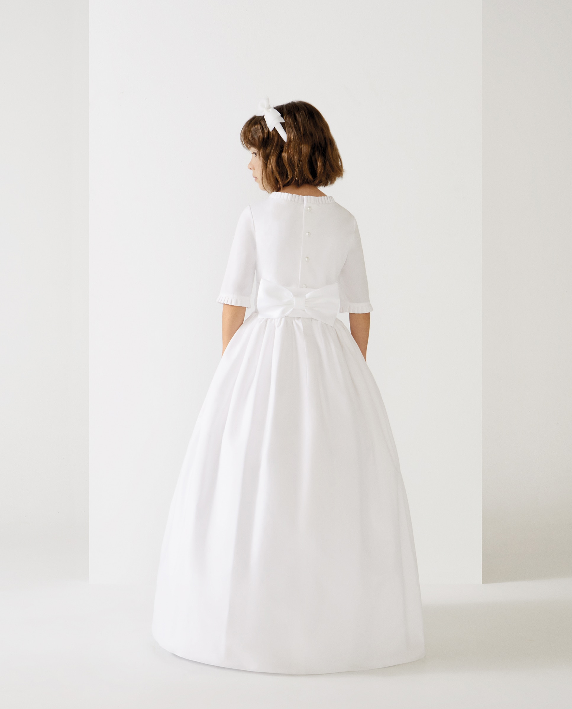 Vestido de Comunhão Coconut El Corte Inglés Branco-4