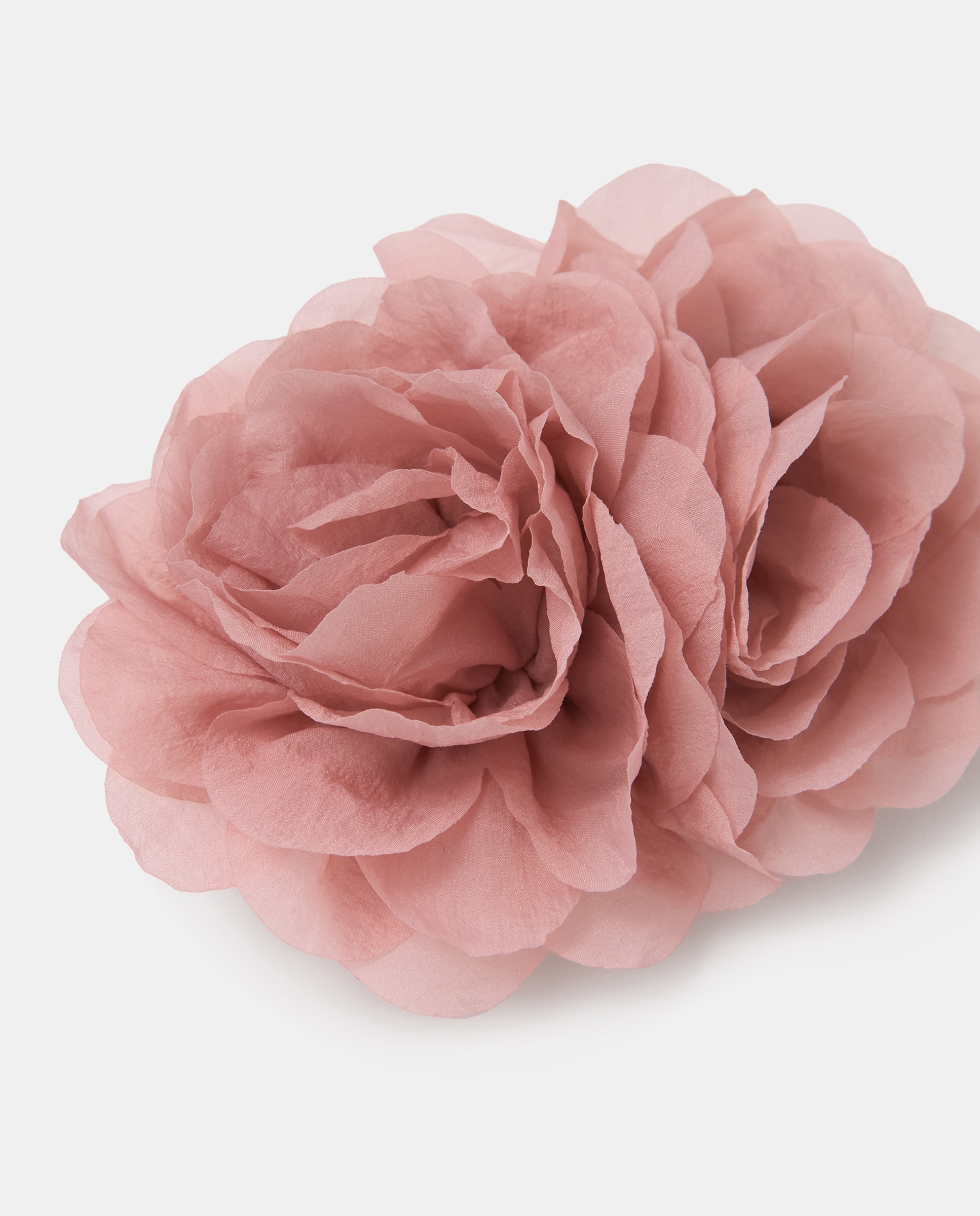 Mola de Cabelo de Comunhão com Flor Grande e Bico de Pato Coconut El Corte Inglés 230 Rosa Escuro-2