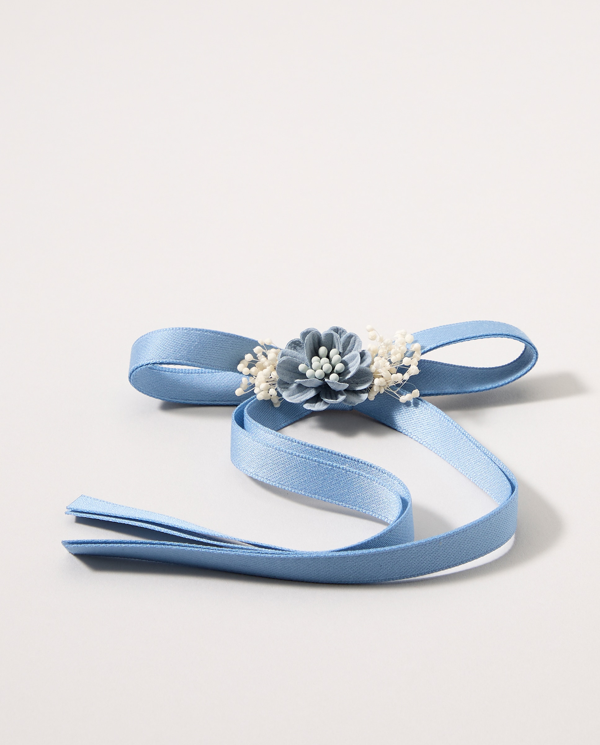 Laço com Flor 400 Azul-1