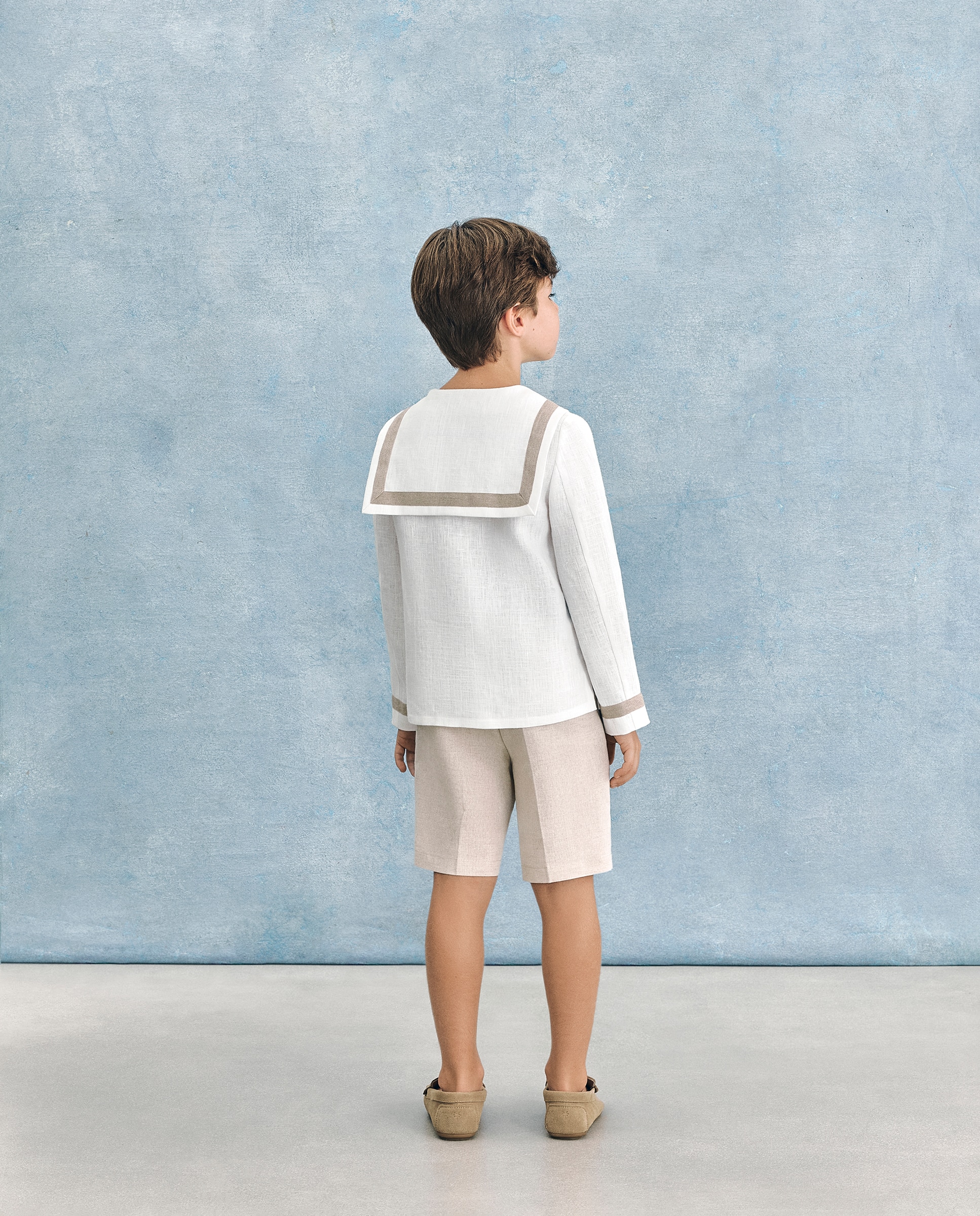 Fato Tipo Marinheiro com Bermudas Ciro Coconut El Corte Inglés Natural-5