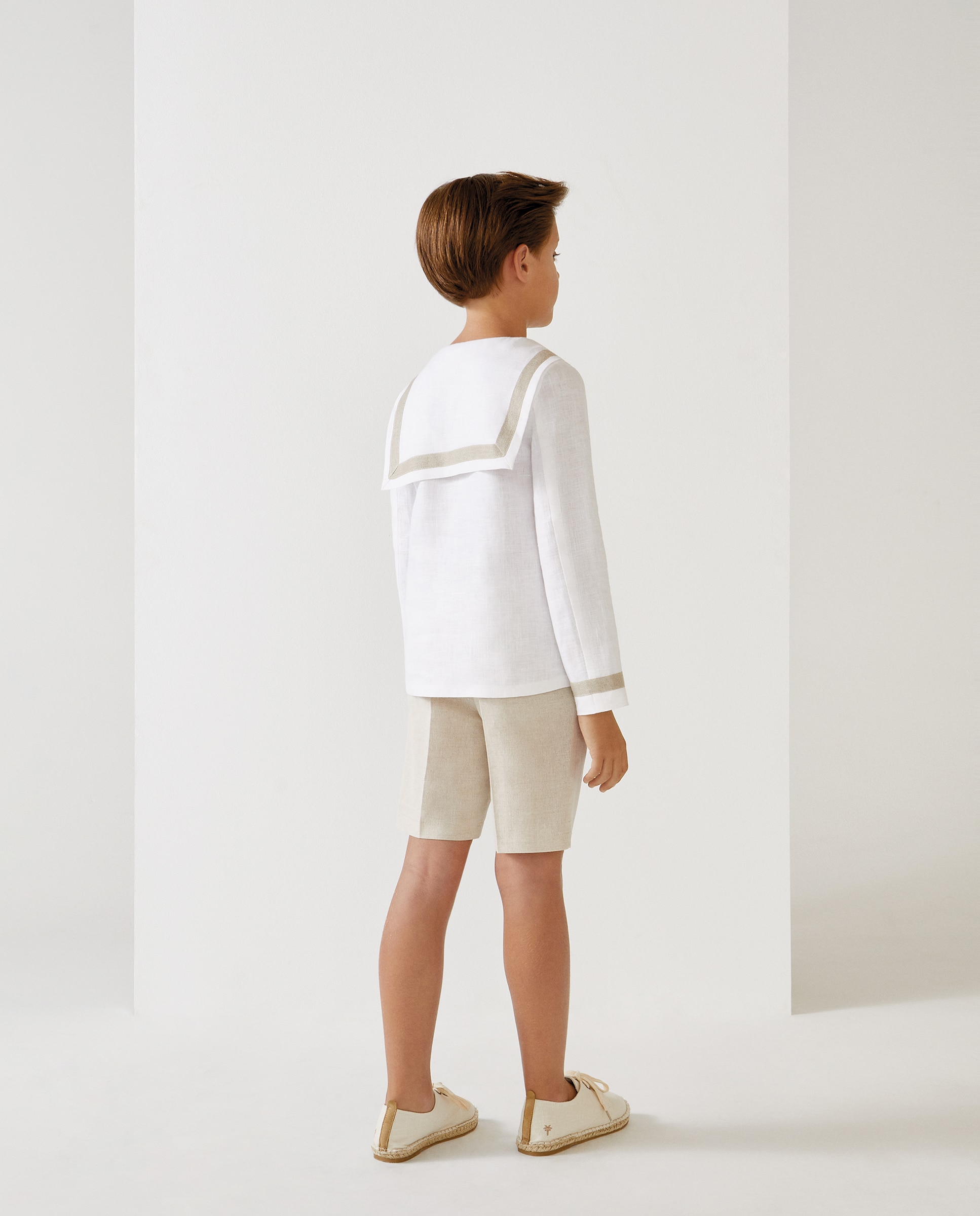 Fato Tipo Marinheiro com Bermudas Ciro Coconut El Corte Inglés Natural-6
