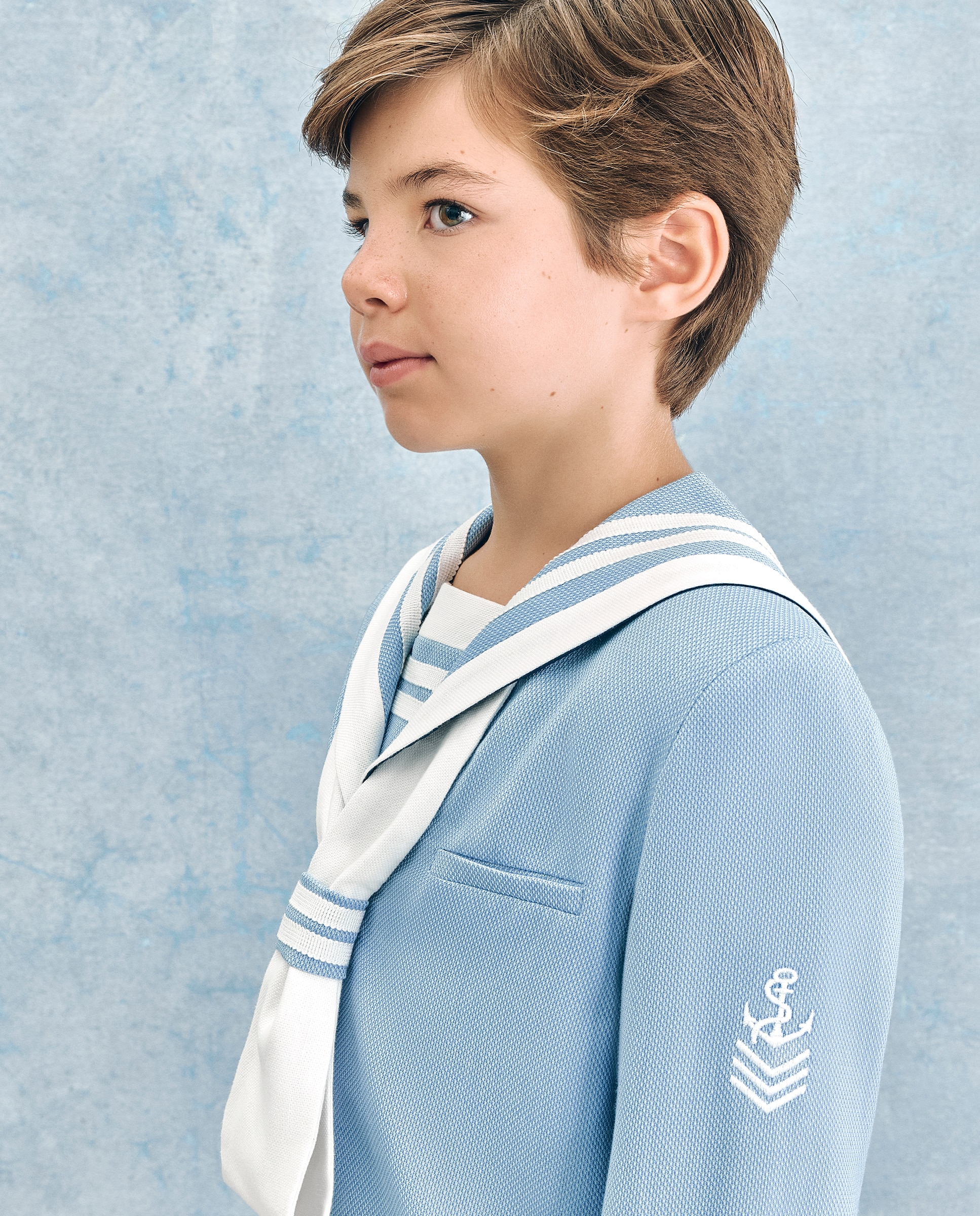 Fato Tipo Marinheiro com Estrutura Perseo 410 Azul Claro-2