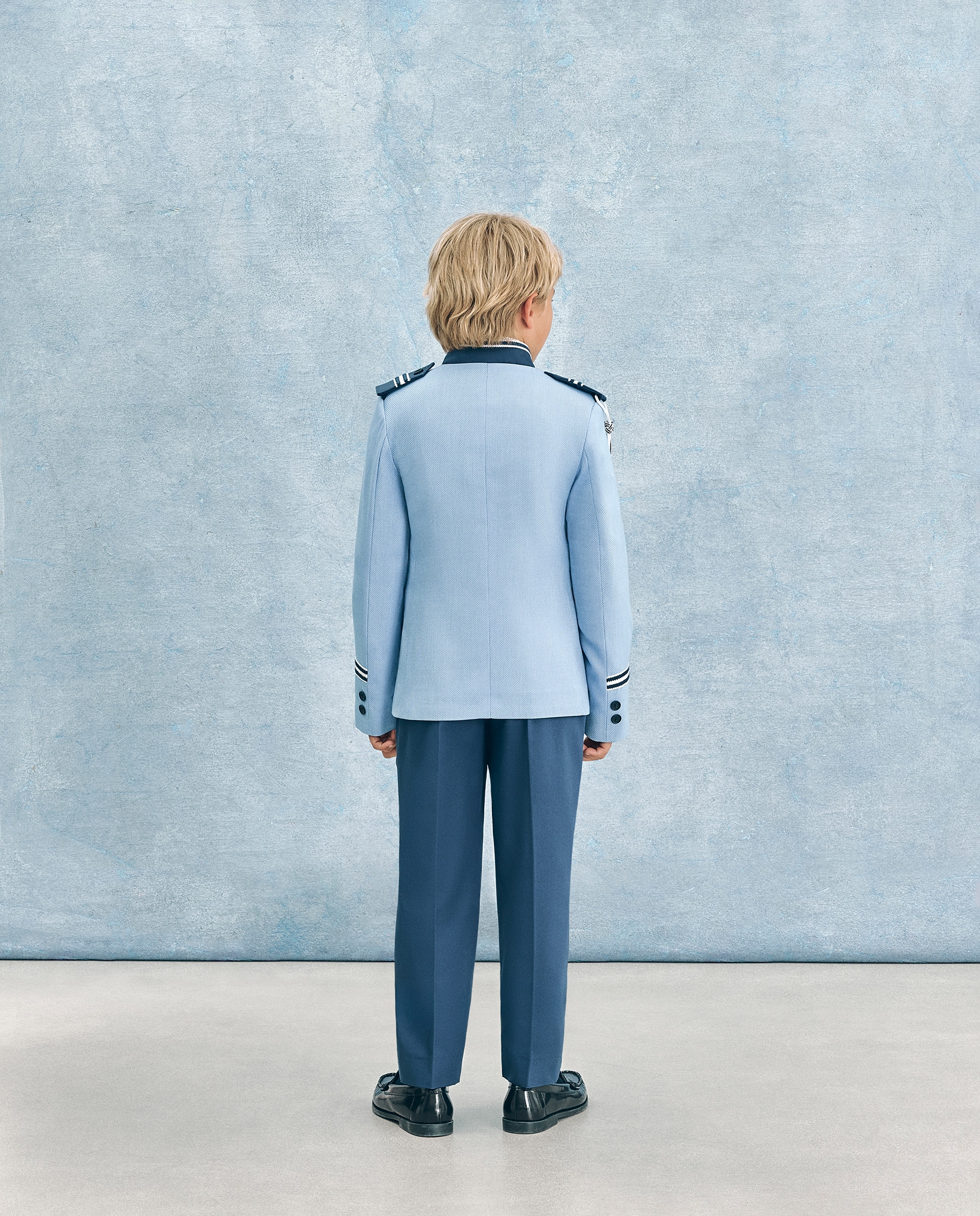 Fato Tipo Almirante com Colete Egeòn 410 Azul Claro-5