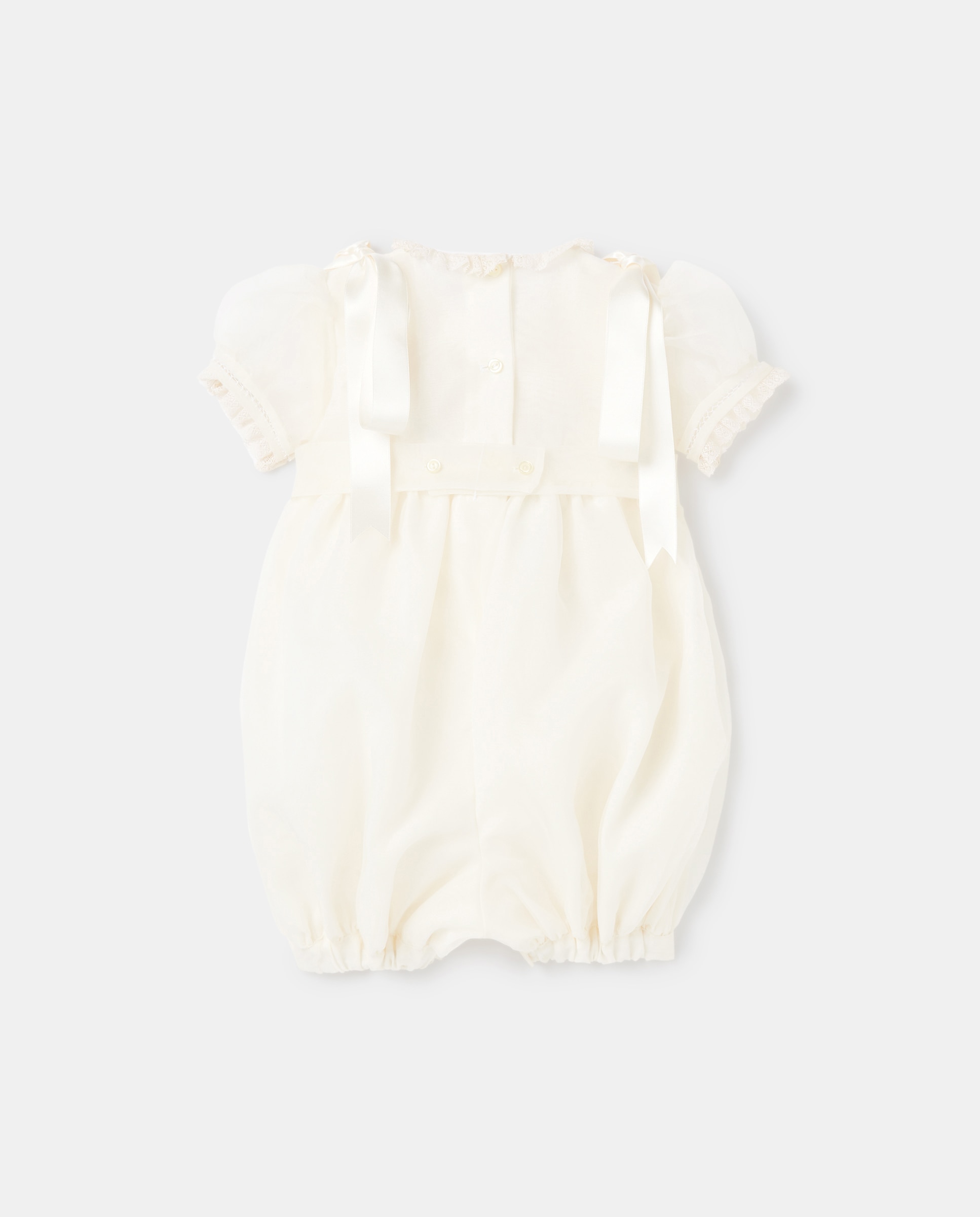 Babygrow para Batizado de Bebé Liso 120 Cru-2