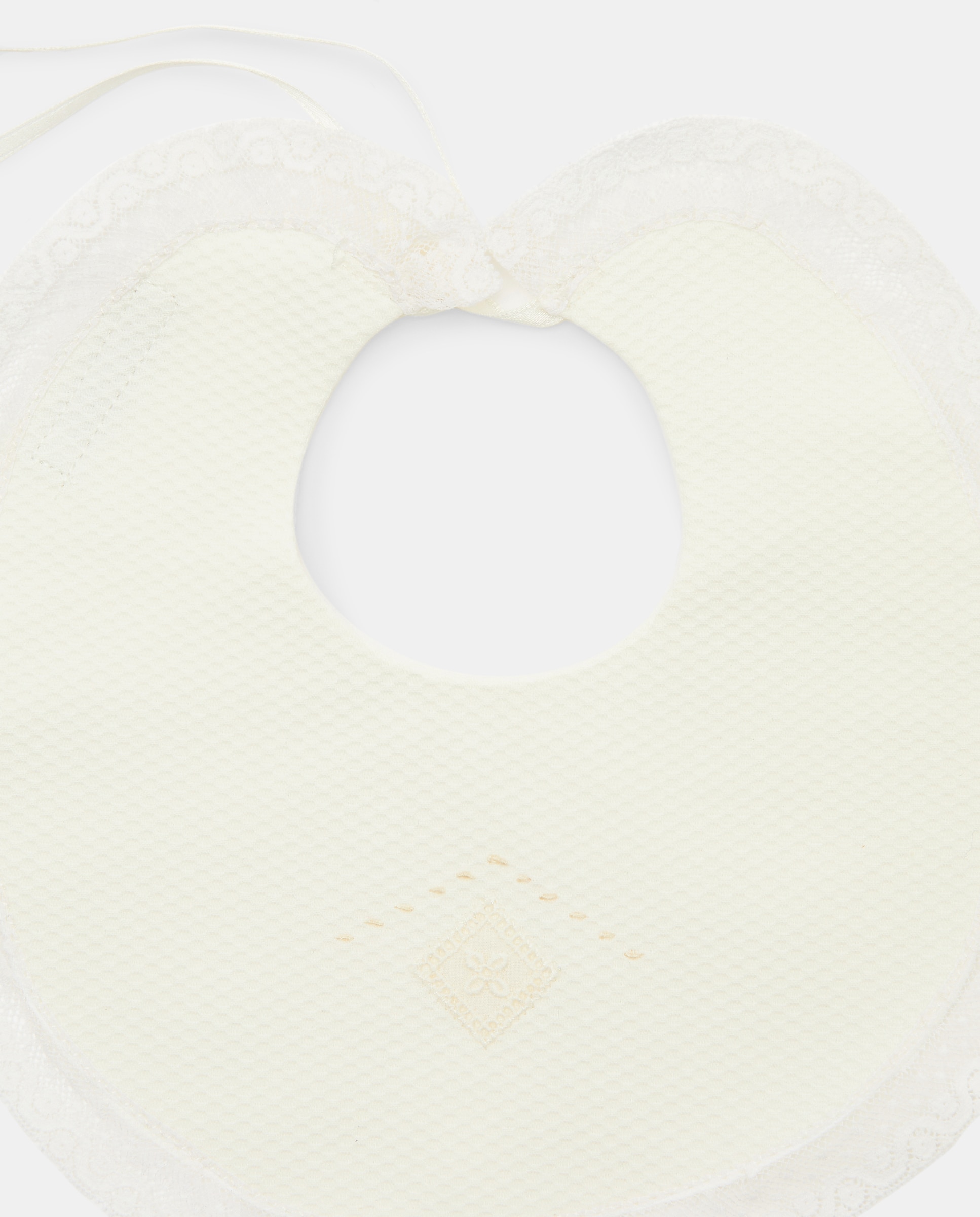 Babete de Batizado em Piqué para Bebé Coconut El Corte Inglés 120 Cru-2