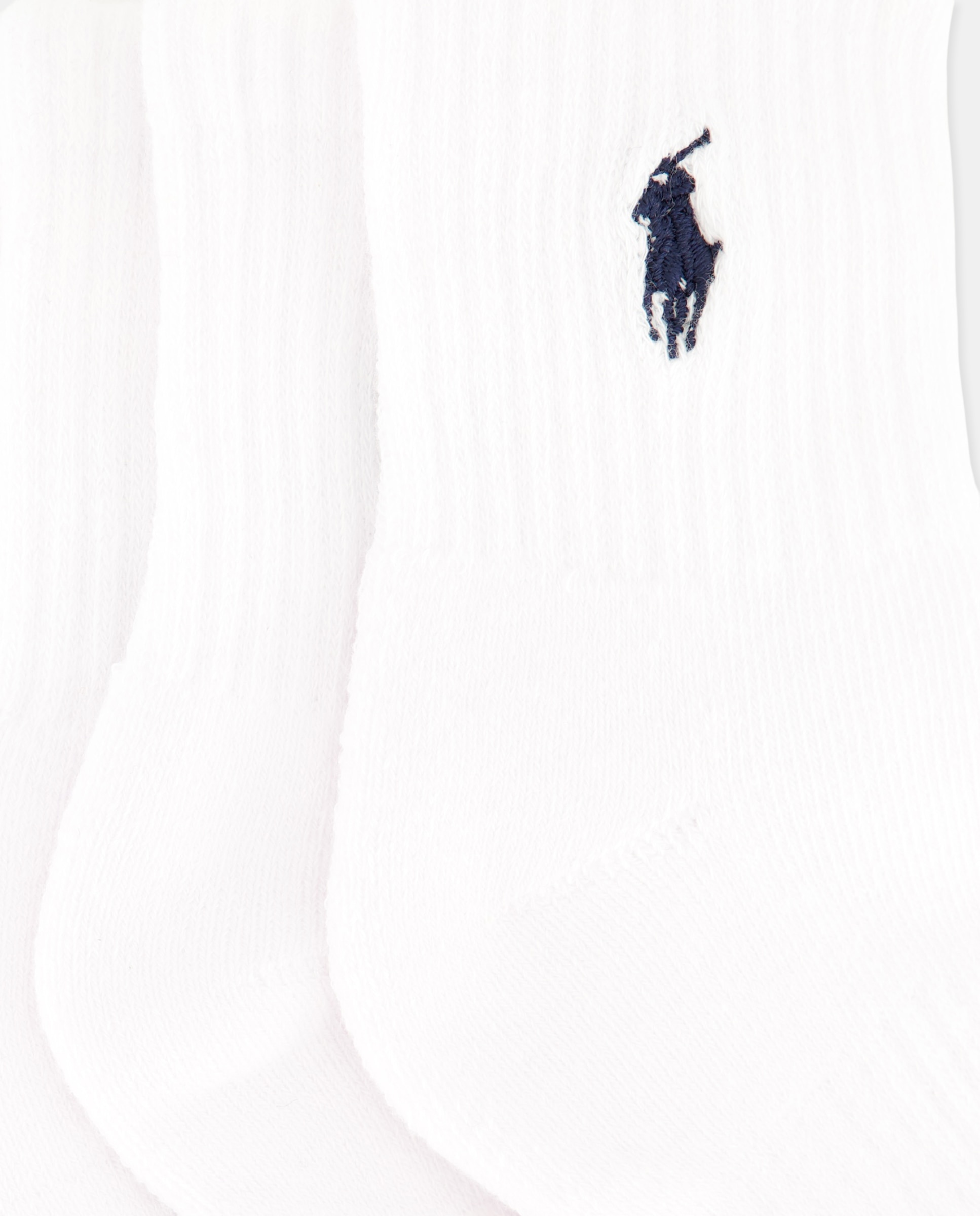 Pack de 6 Pares de Meias Curtas com Cavalo Bordado Branco-2