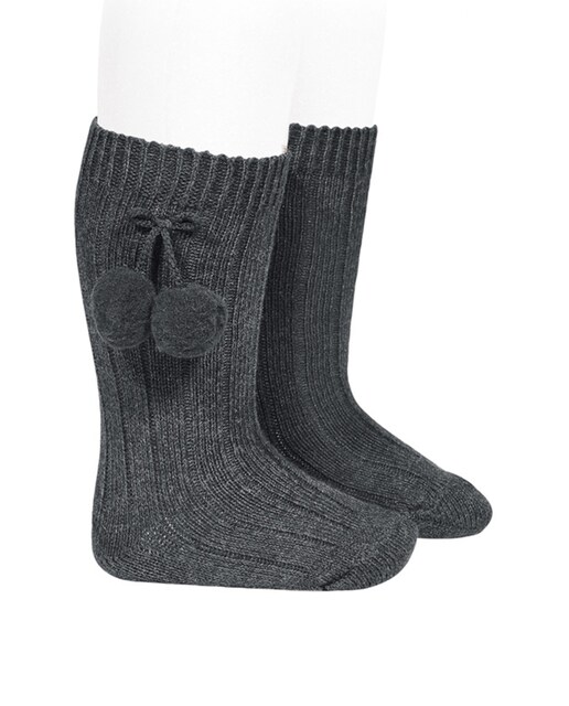 Imagen 0 de Calcetines altos borlas