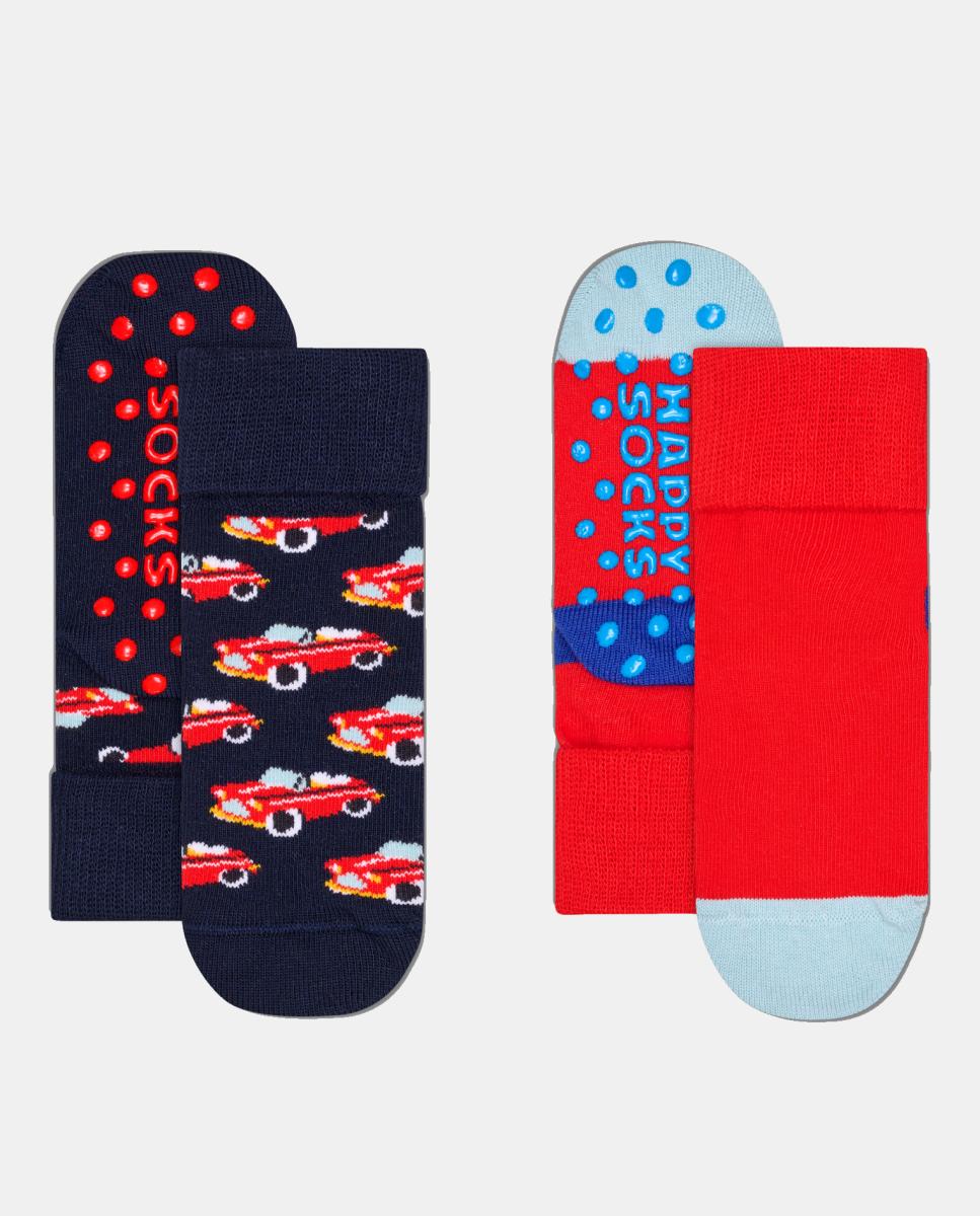 Imagem 0 de Pack de 2 Pares de Meias Antiderrapantes com Carros