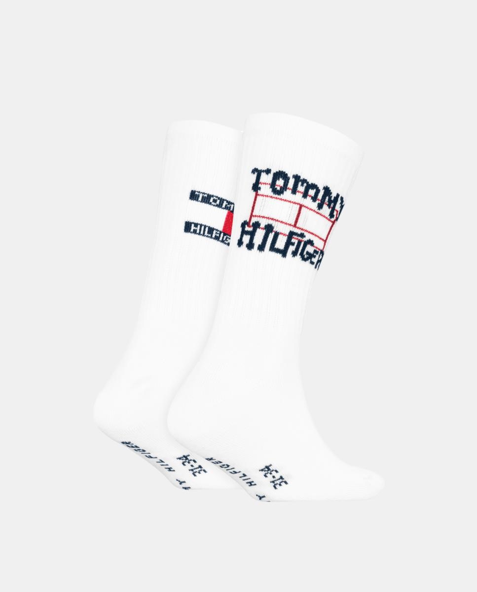 Calcetines de media caña infantiles de Tommy Hilfiger (pack de 2) - Blanco Blanco-2