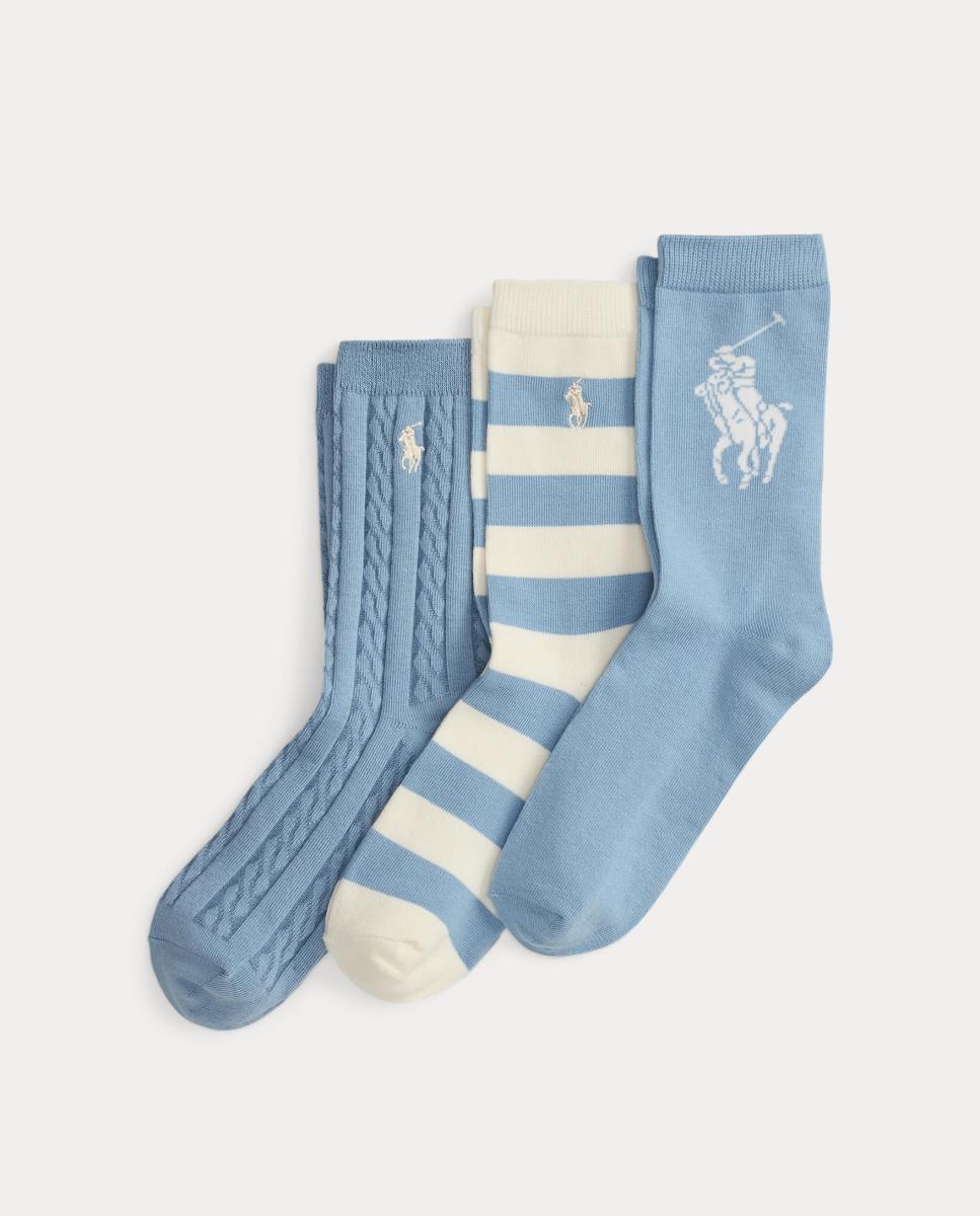Imagem 0 de Pack de 3 Pares de Meias de Criança de Meio Cano Multiestampado