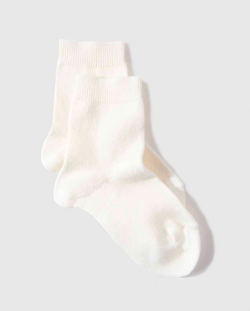 Calcetín liso bebé - Condor - Crema Crema-1