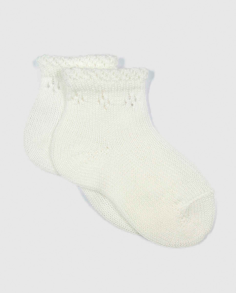 Calcetines de bebé niño Condor calado - Blanco Blanco-1