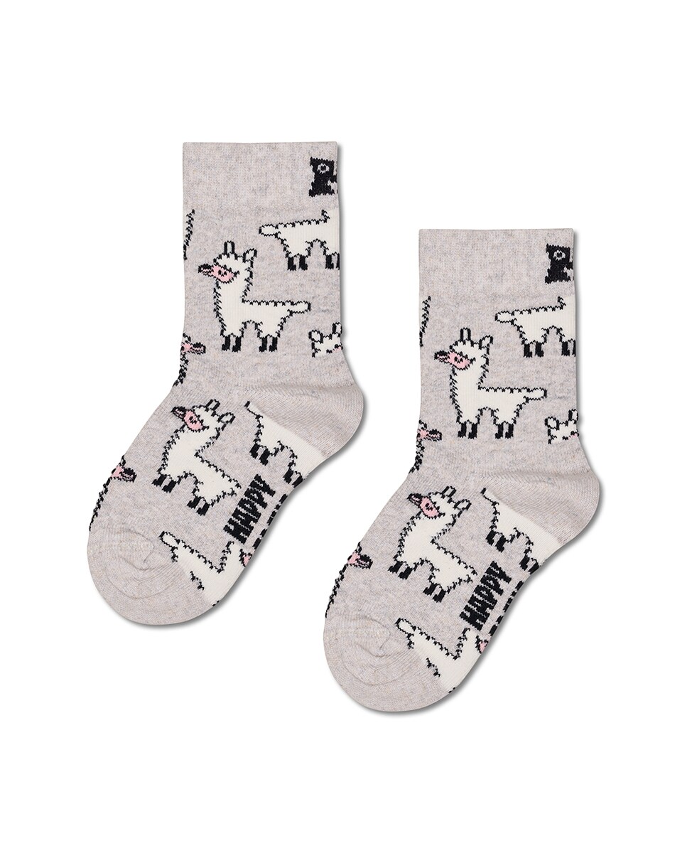 Pack de 2 Pares de Meias Compridas com Animais Multicolor-2