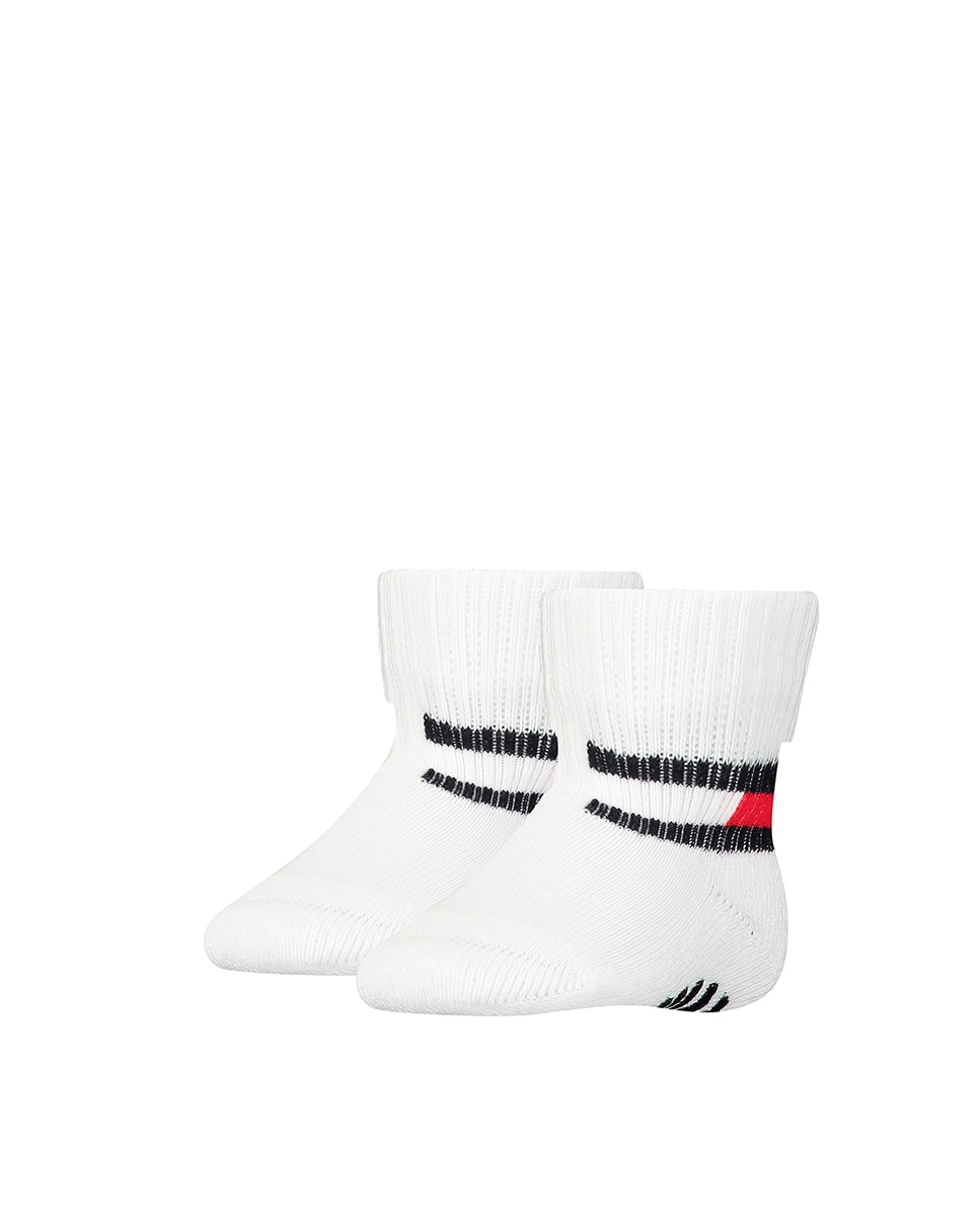 Pack de 2 calcetines clásicos de bebé de Tommy Hilfiger - Blanco Blanco-1
