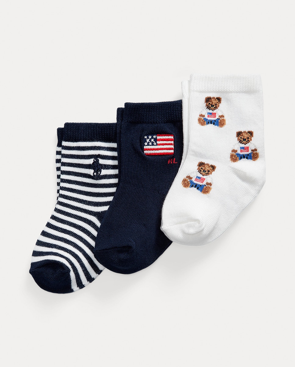 Imagem 0 de Pack de 3 Pares de Meias de Bebé com Polo Bear
