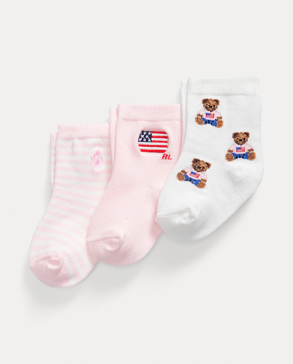 Imagem 0 de Pack de 3 Pares de Meias de Bebé com Polo Bear