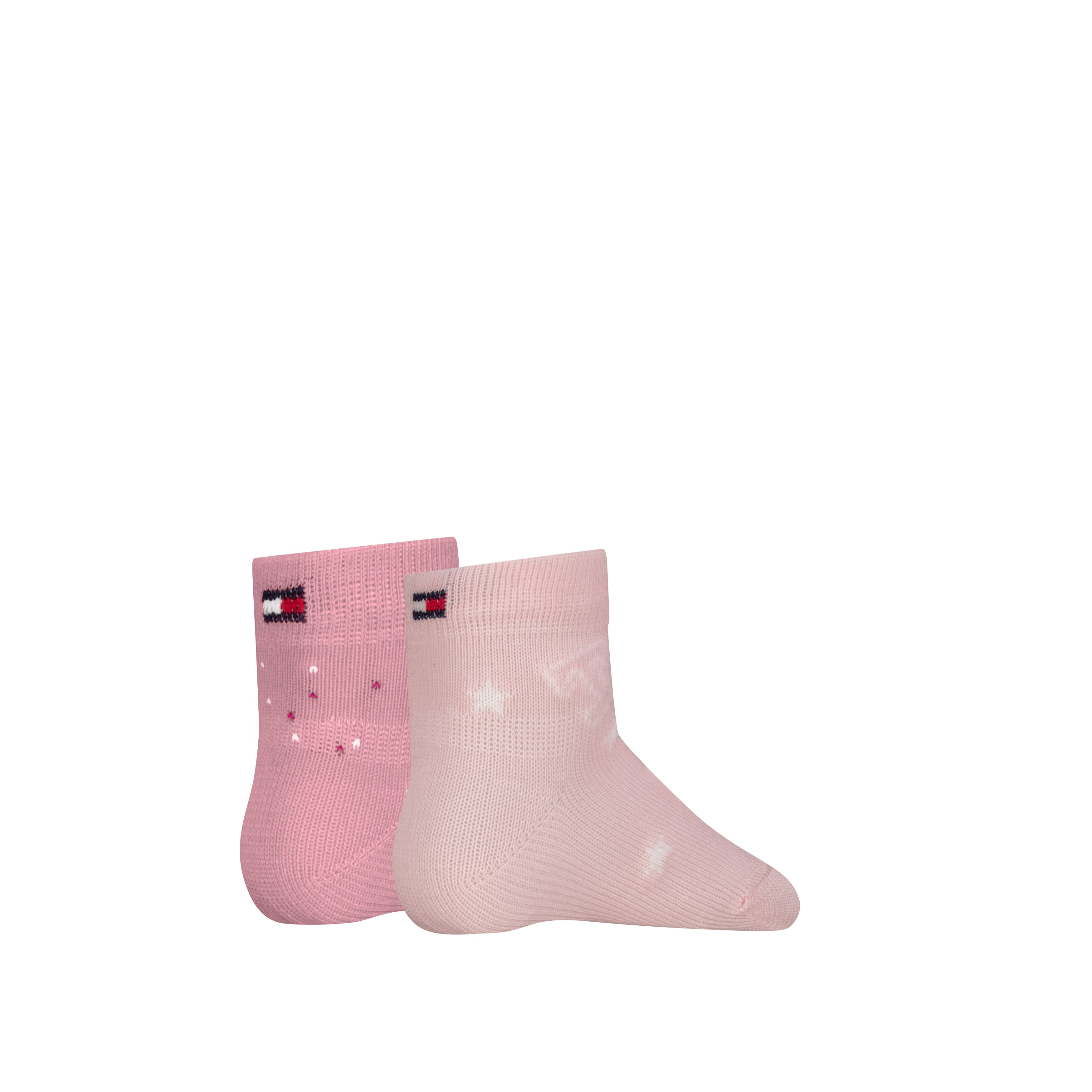 Calcetines clásicos de bebé de Tommy Hilfiger (pack de 2) - Rosa Rosa-2